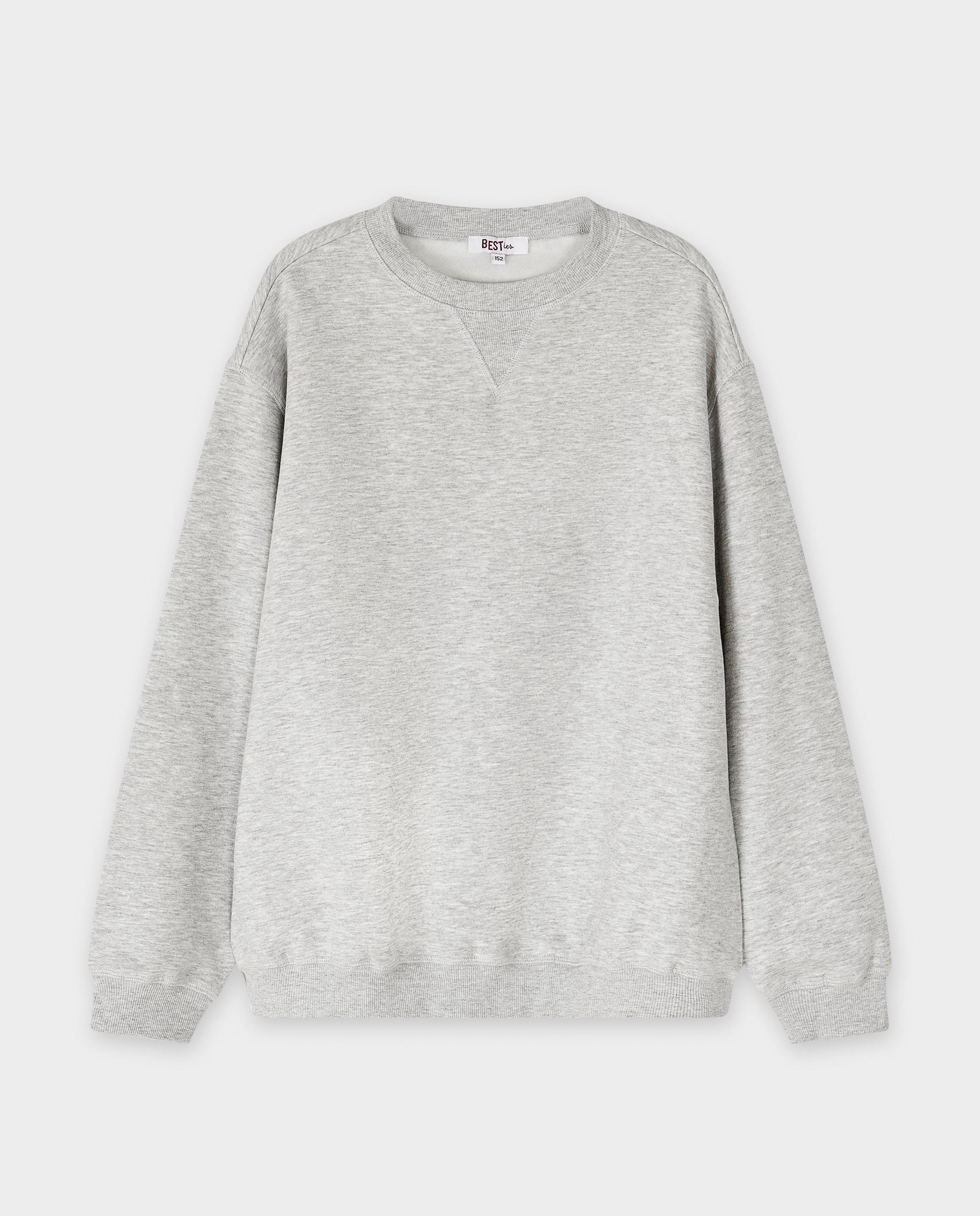 Grijze sweater, loose fit - Product Detail - lichtgrijs - afbeelding nummer 4