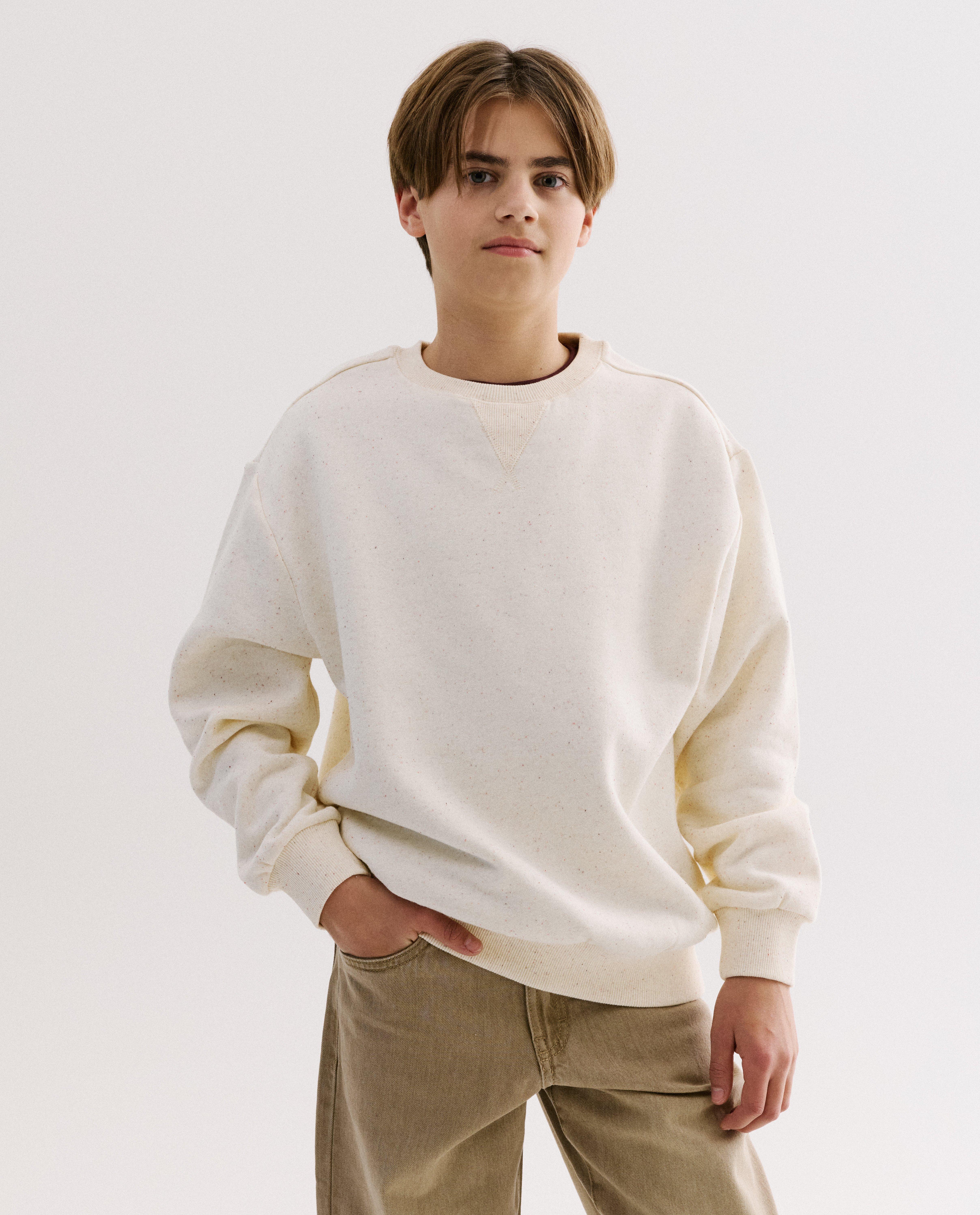 Gem&ecirc;leerde sweater - Product Detail - wit - afbeelding nummer 1