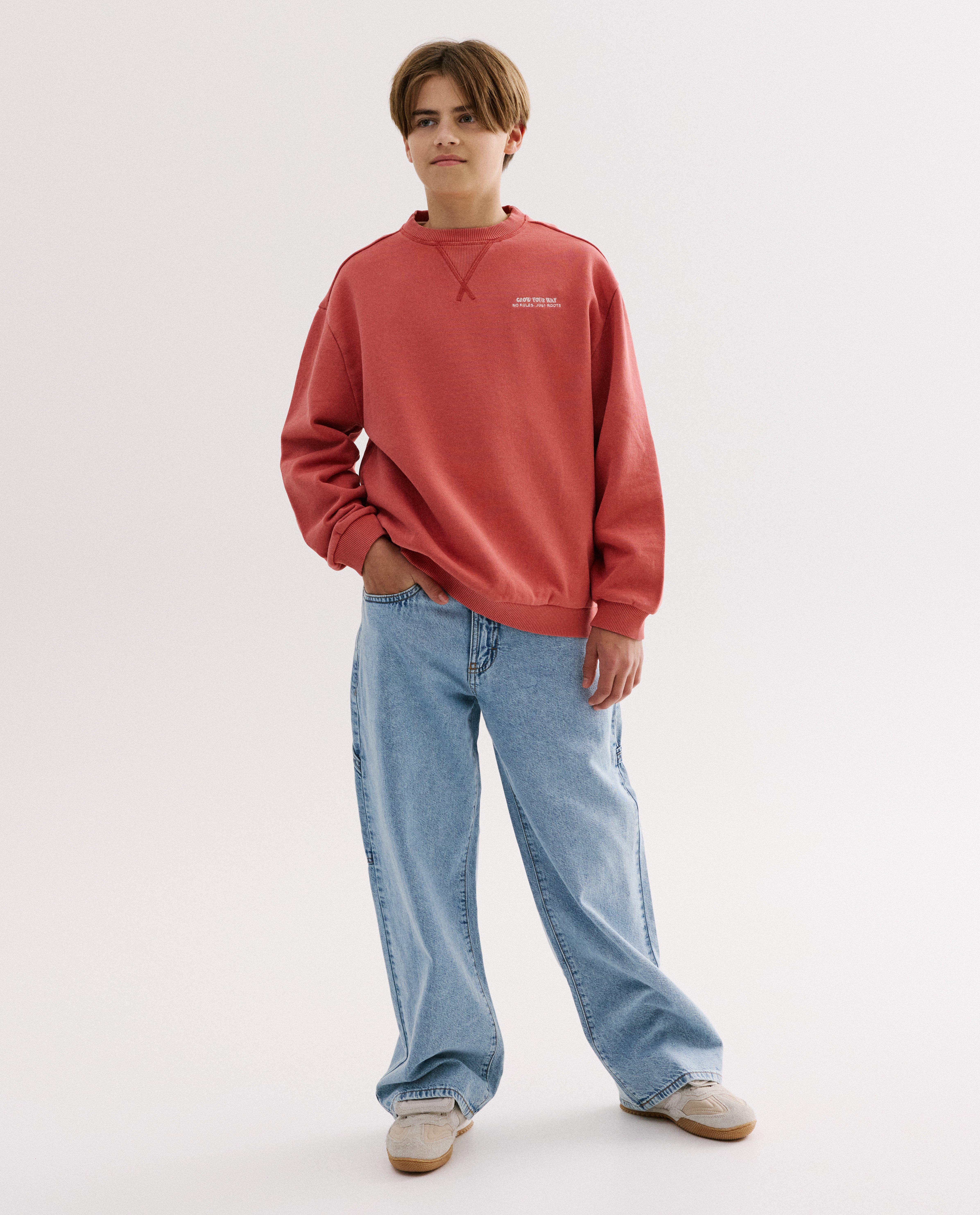 Sweaters - Sweater met geborduurd opschrift