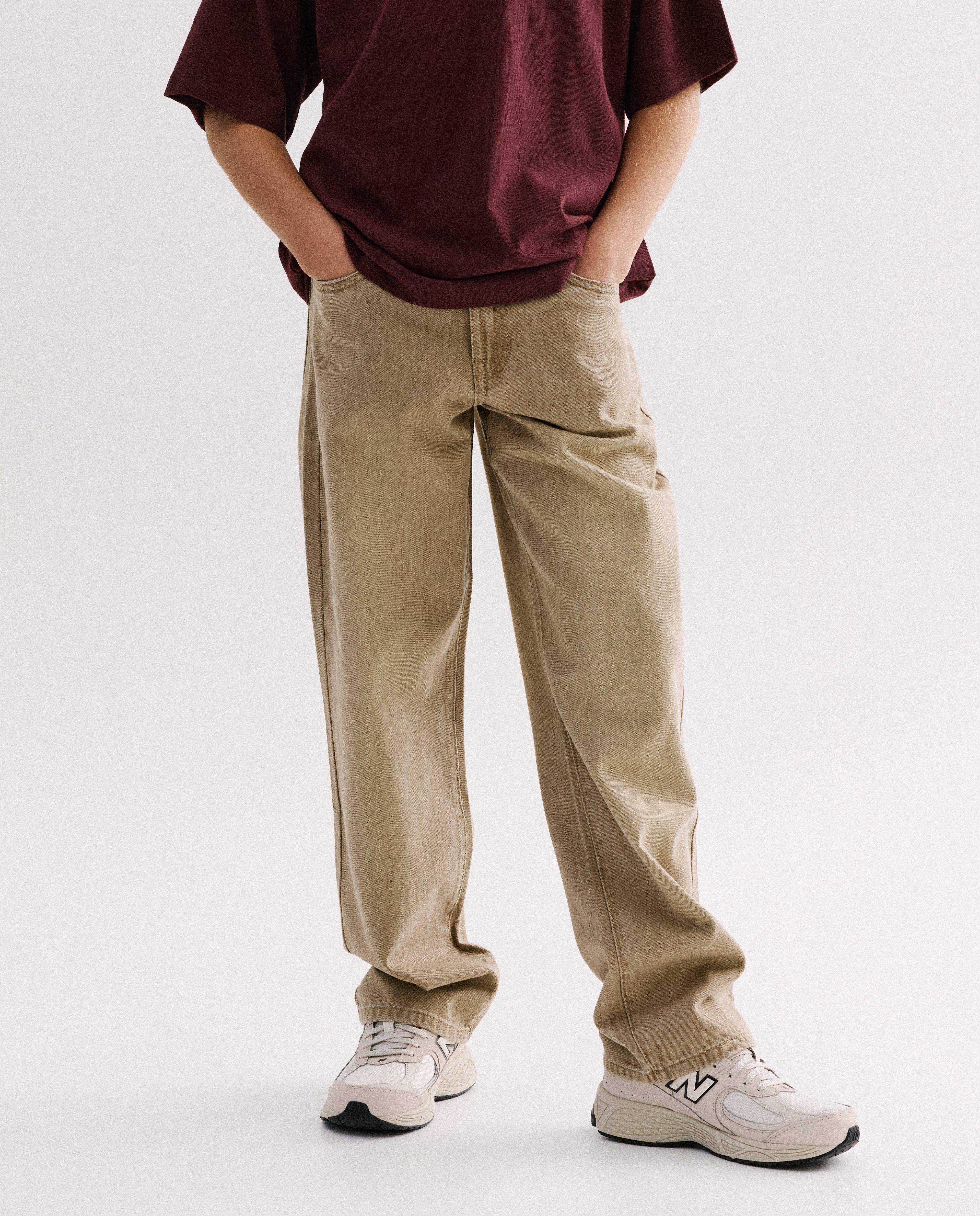 Jeans - Bruine jeans, loose fit