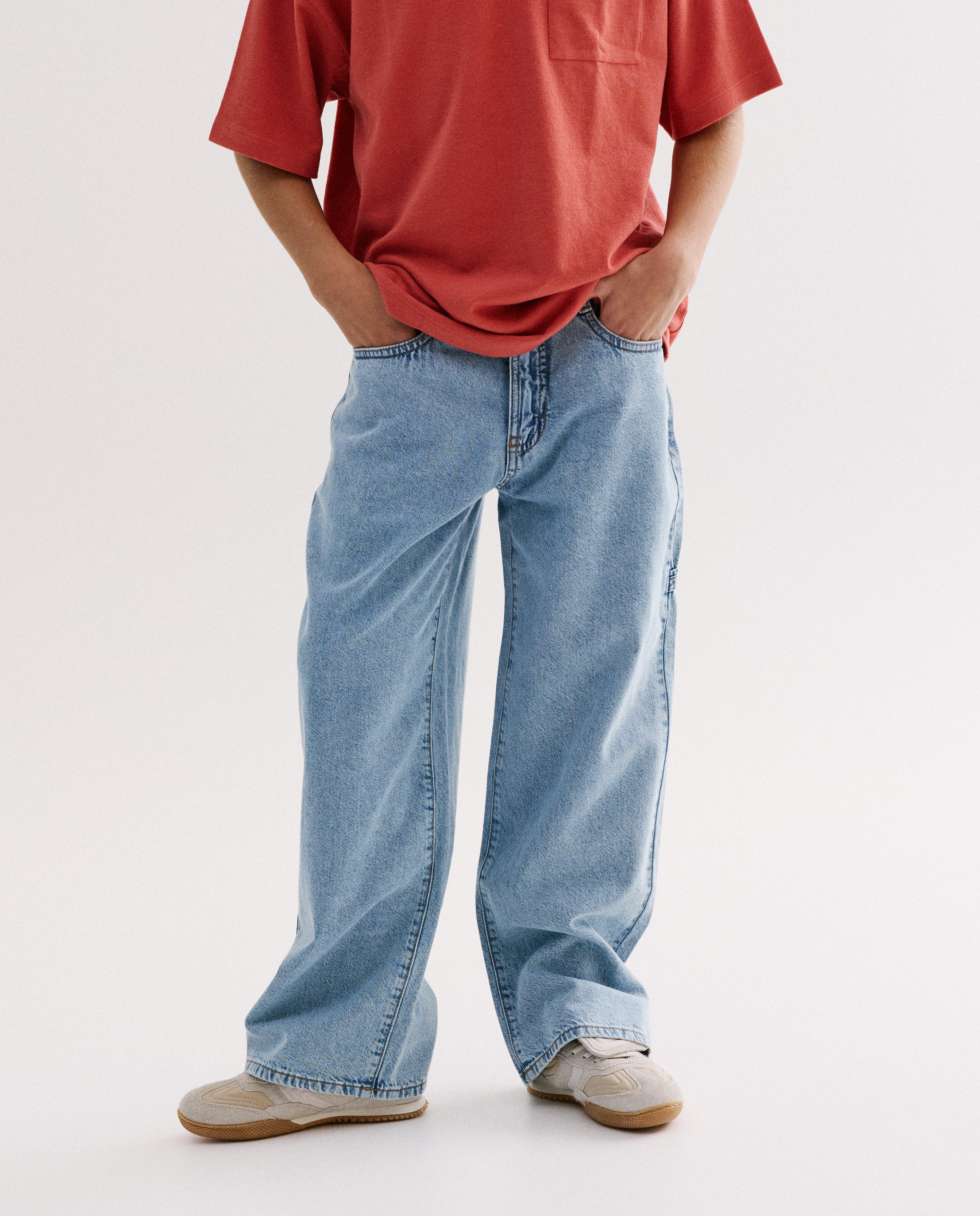 Jeans met carpenter details, skater fit - Product Detail - lichtblauw - afbeelding nummer 3