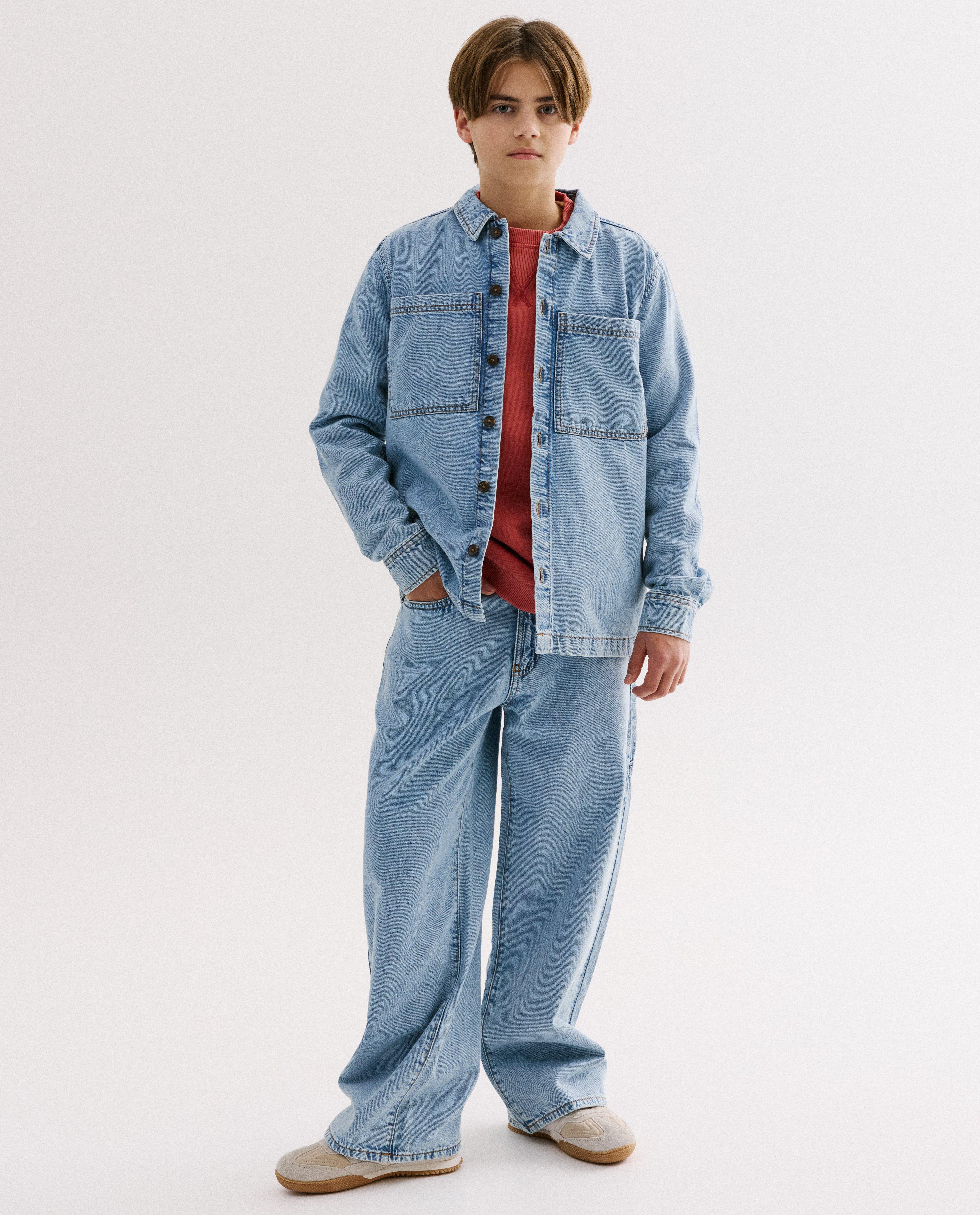 Jeans met carpenter details, skater fit - Product Detail - lichtblauw - afbeelding nummer 4