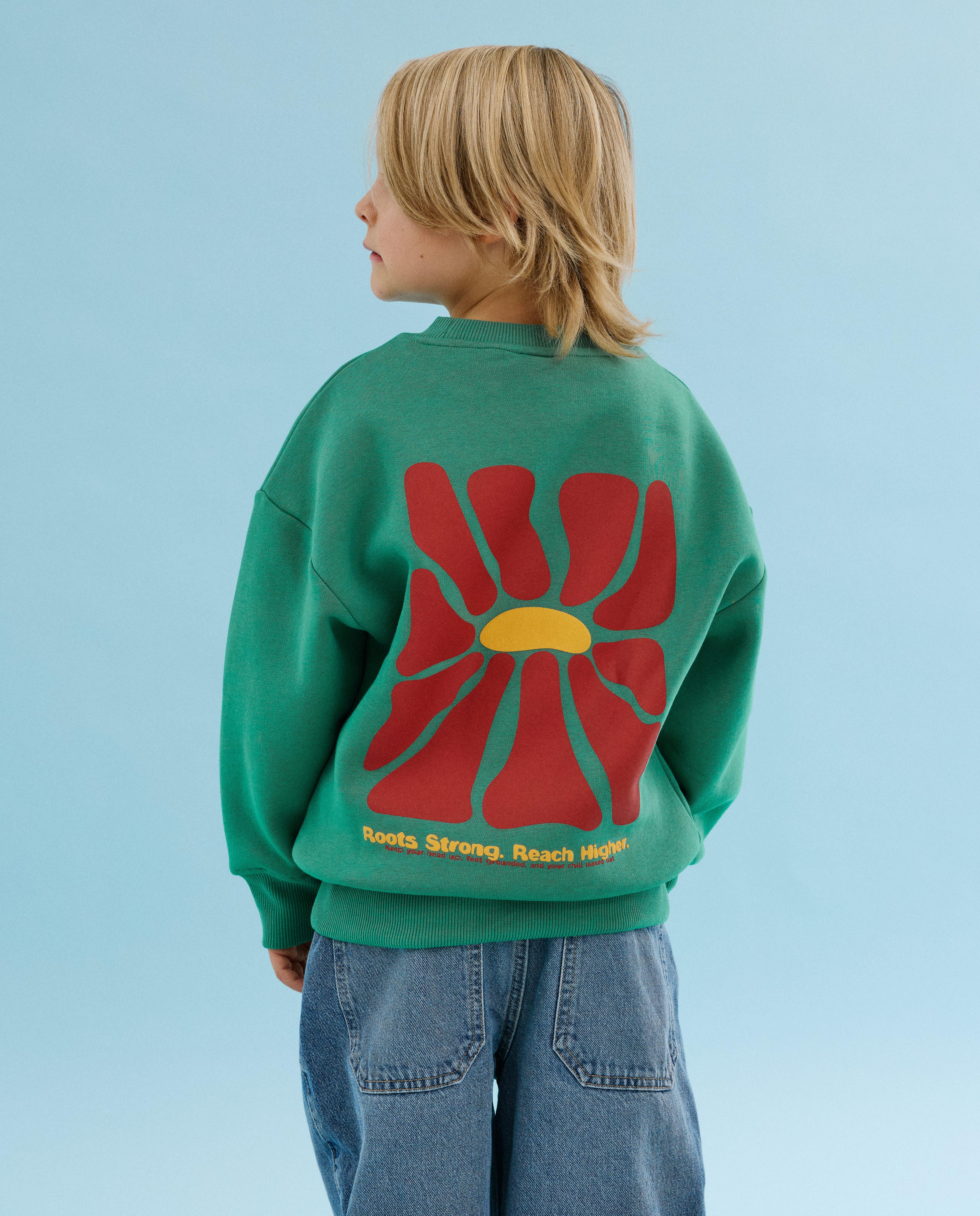 Sweater met backprint, regular fit - Product Detail - khaki - afbeelding nummer 1