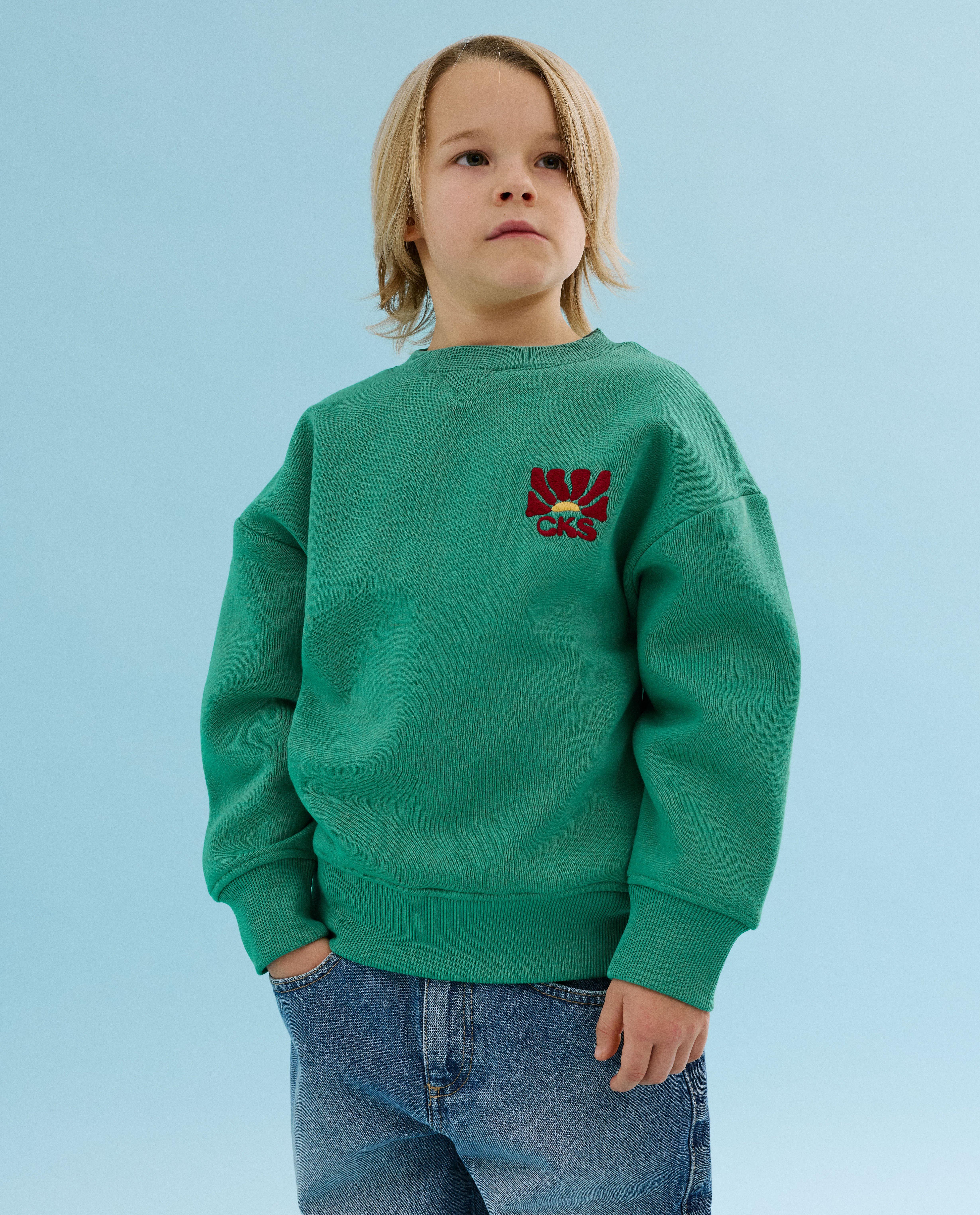 Sweater met backprint, regular fit - Product Detail - khaki - afbeelding nummer 2