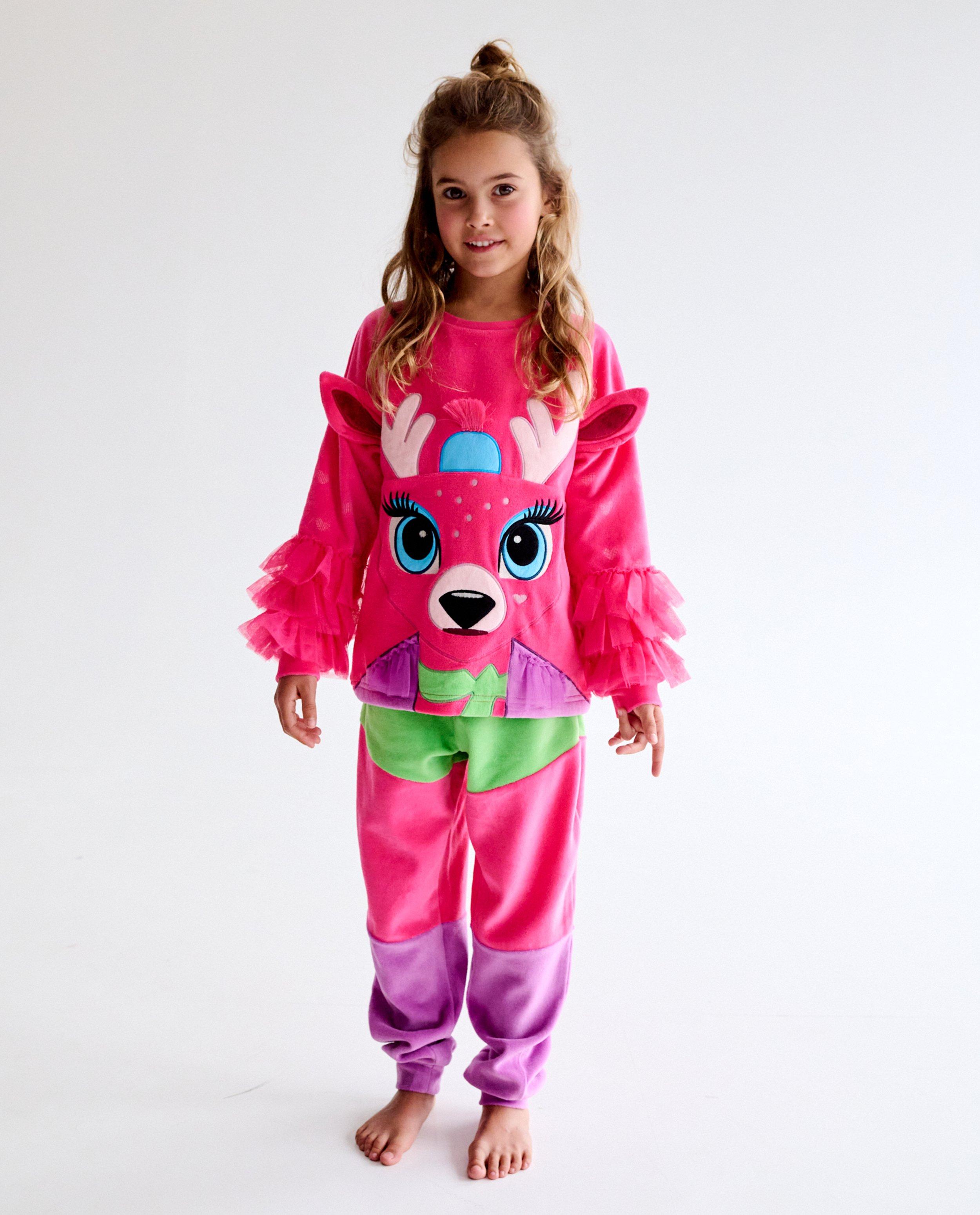 Fluwelen pyjama Bambi, 116-170 - Product Detail - roze - afbeelding nummer 1