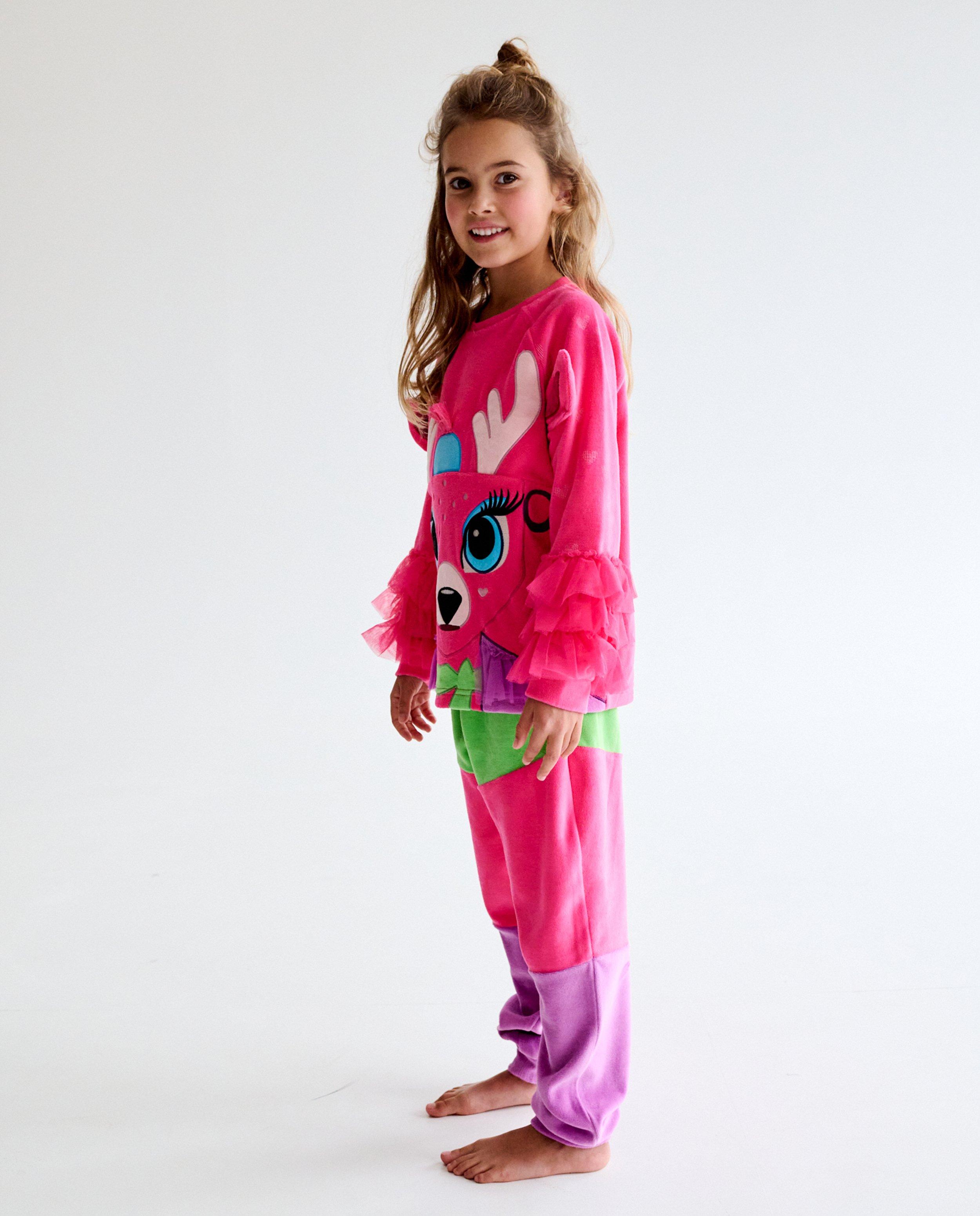 Fluwelen pyjama Bambi, 116-170 - Product Detail - roze - afbeelding nummer 3