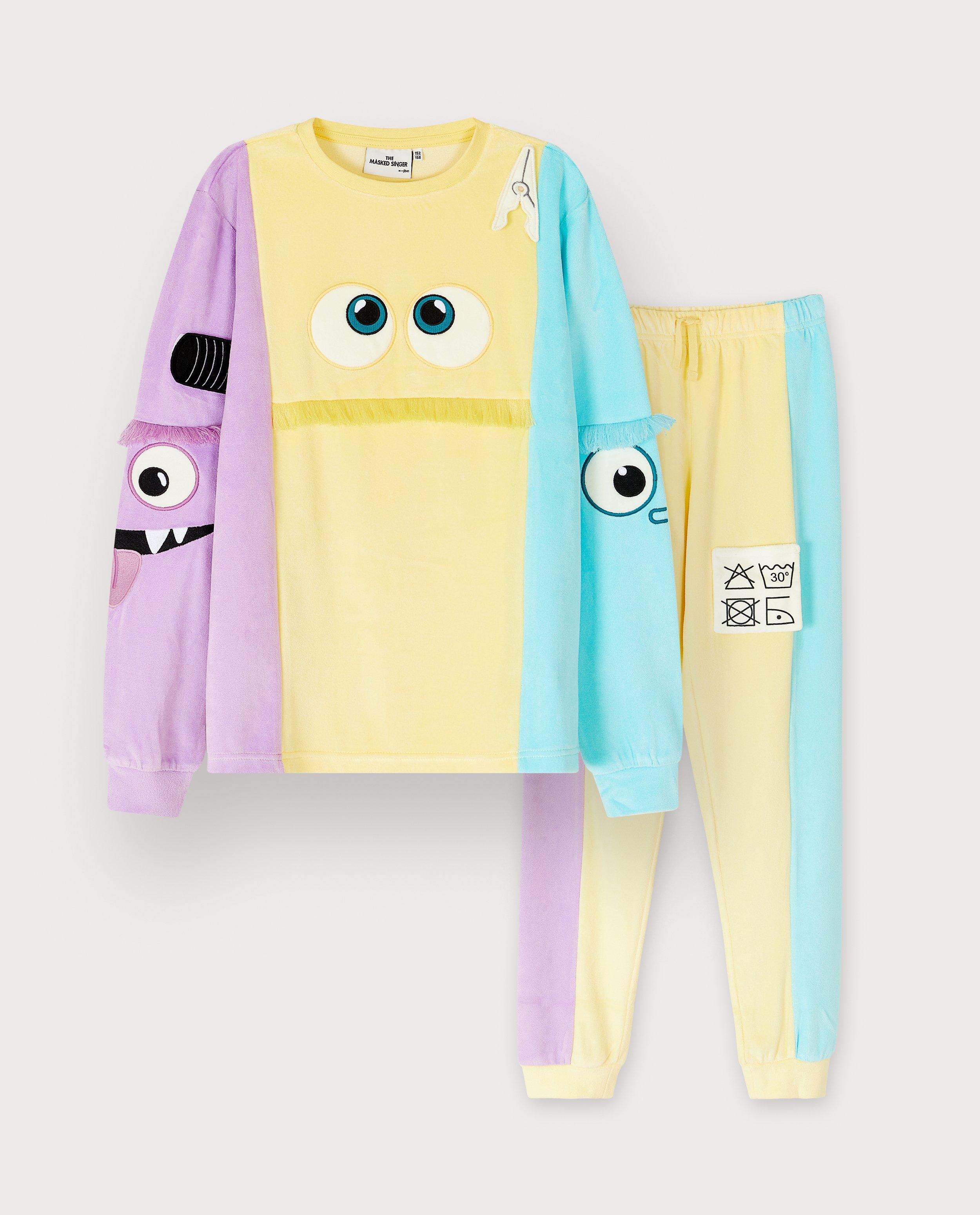 Fluwelen pyjama Pluisjes, 116-170 - Product Detail - geel - afbeelding nummer 7