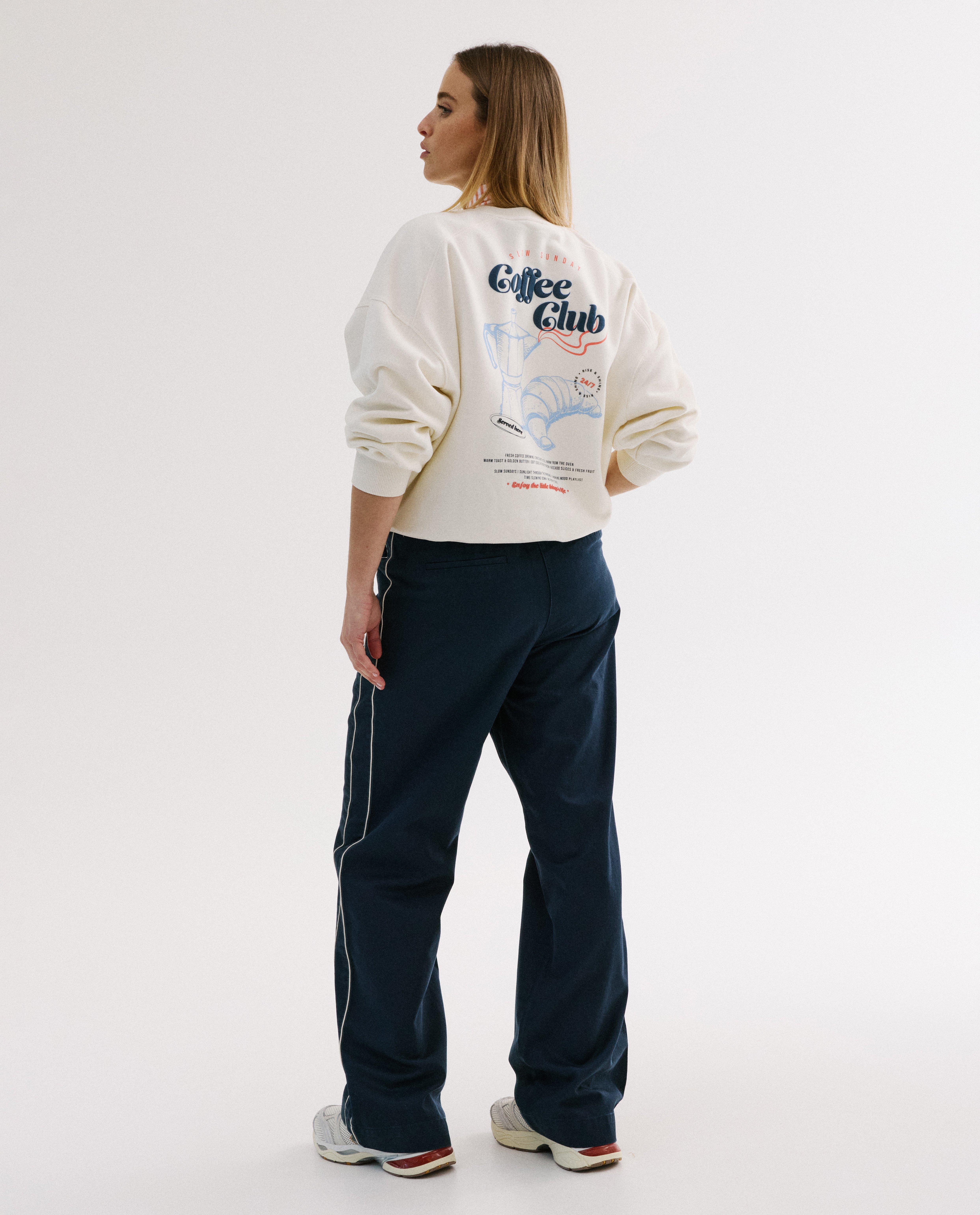 Sweater met backprint, oversized fit - Product Detail - wit - afbeelding nummer 3