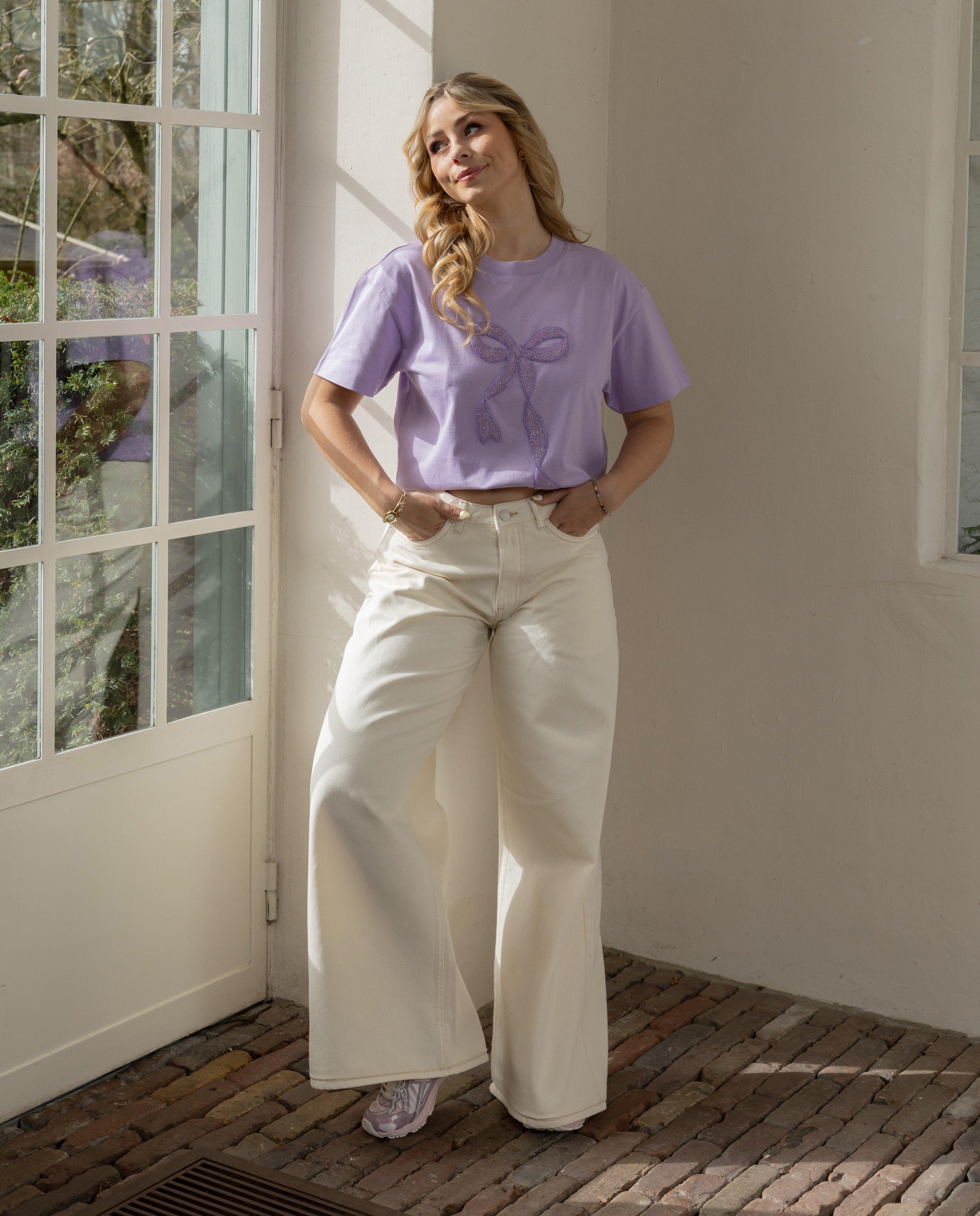 Broek met hartvormige zakken, wide fit, XS-L - Product Detail - wit - afbeelding nummer 5