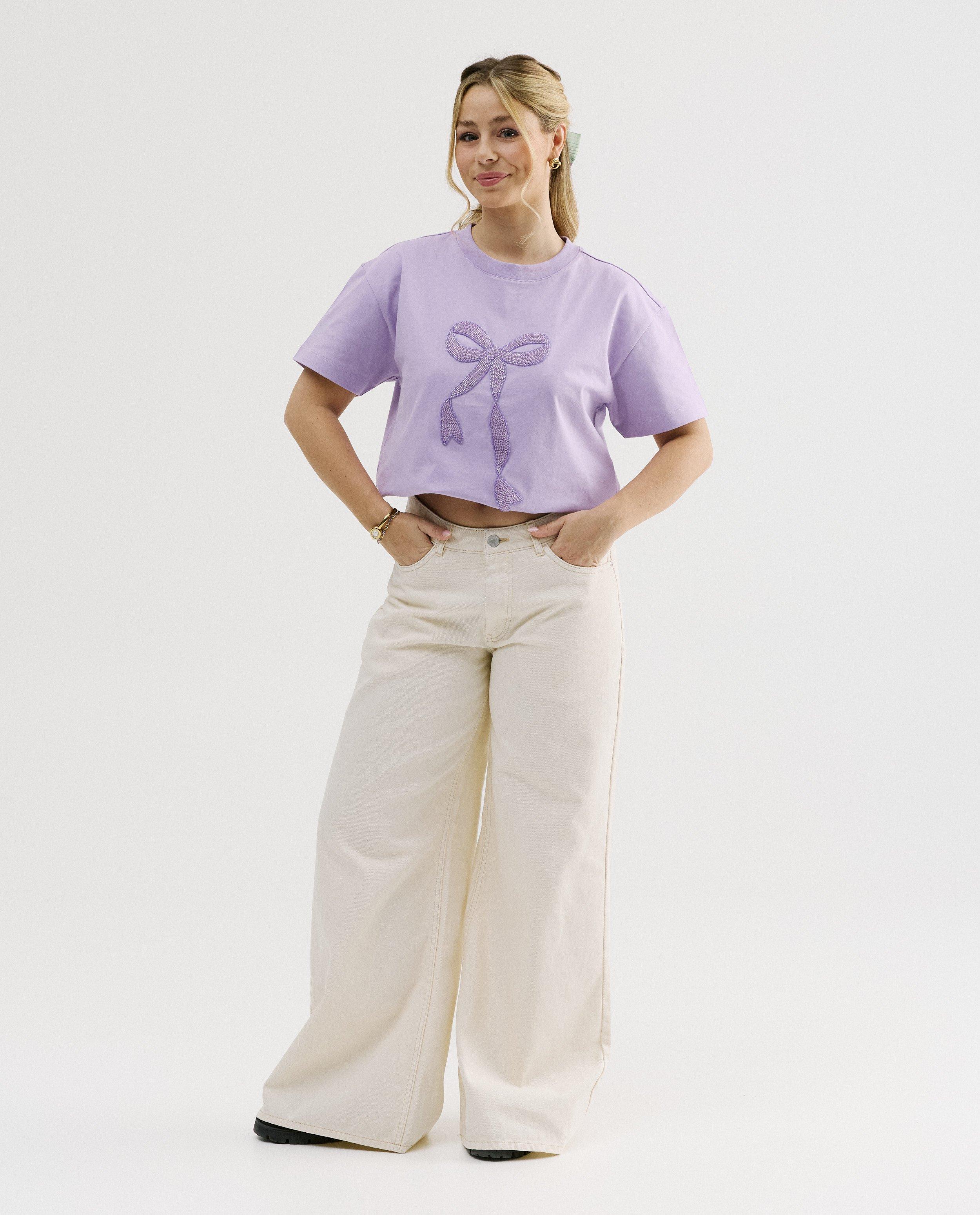 Broek met hartvormige zakken, wide fit, XS-L - Product Detail - wit - afbeelding nummer 1