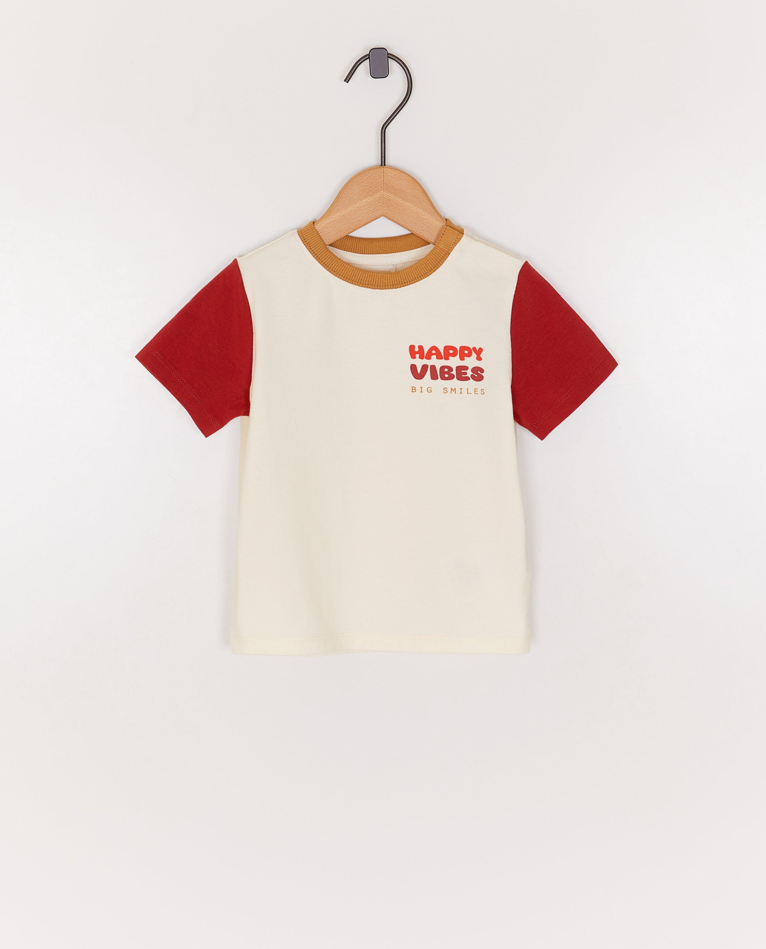 T-shirt met opschrift