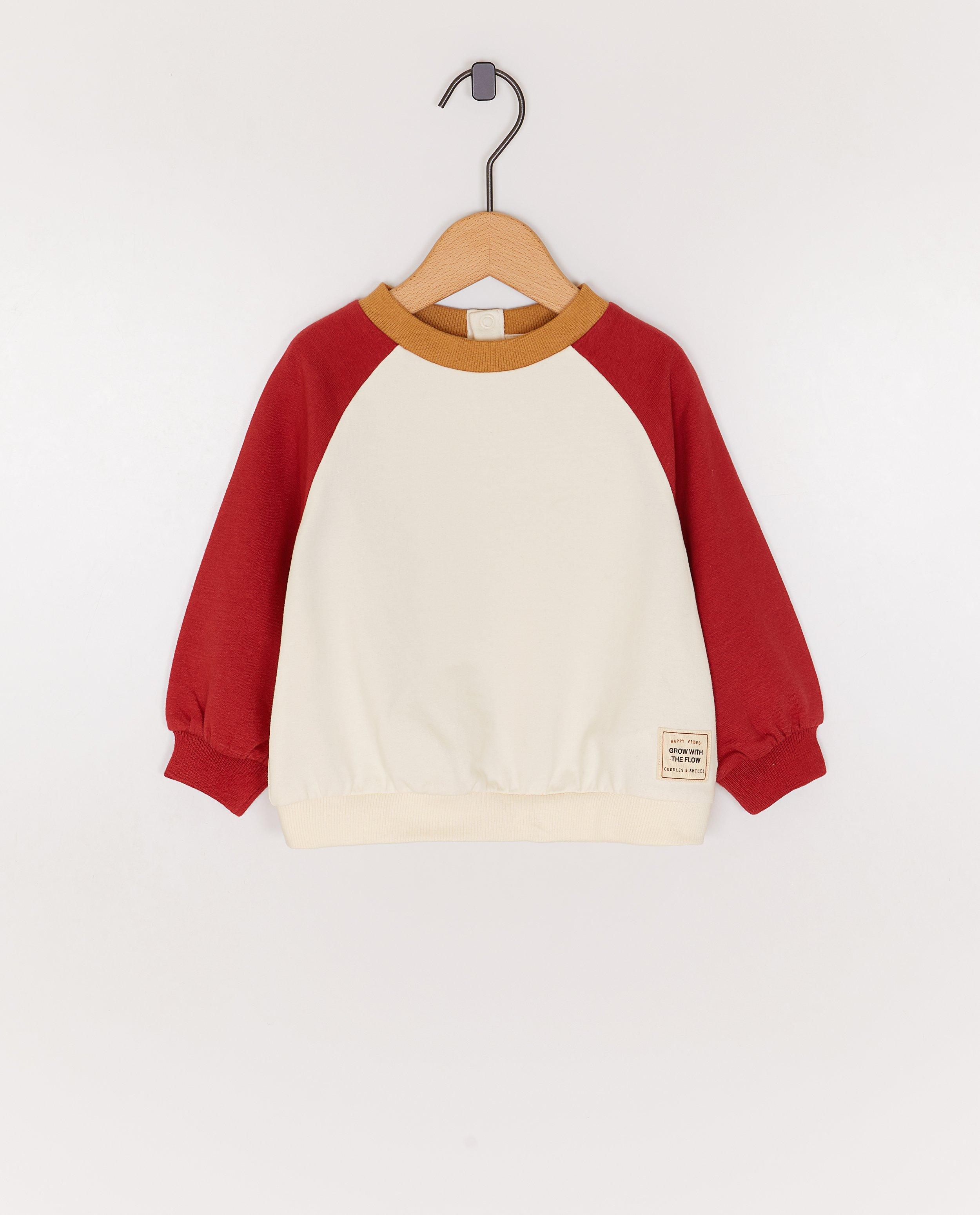 Sweater met color block