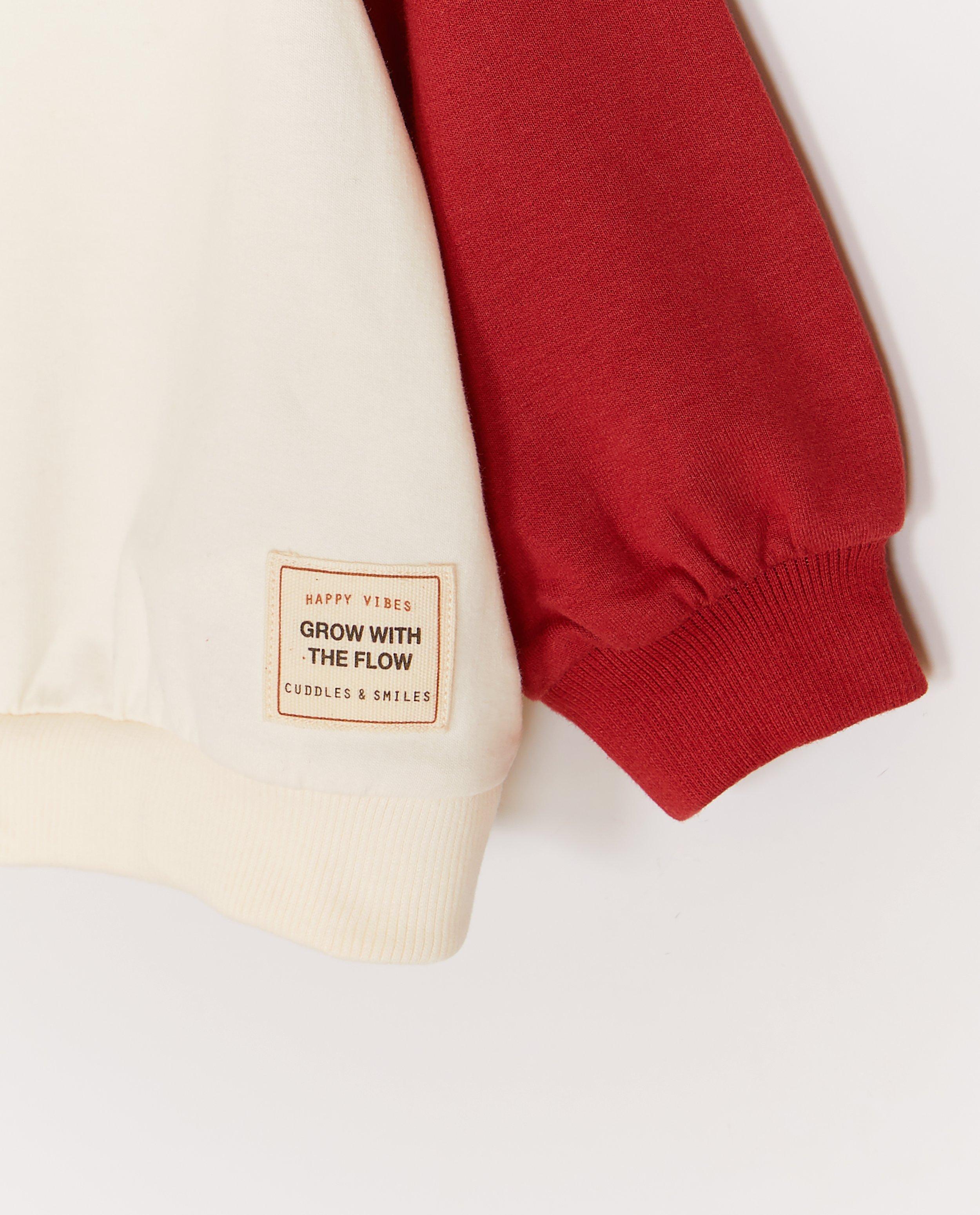 Sweat &agrave; color block - D&eacute;tails du produit - blanc - image num&eacute;ro 3