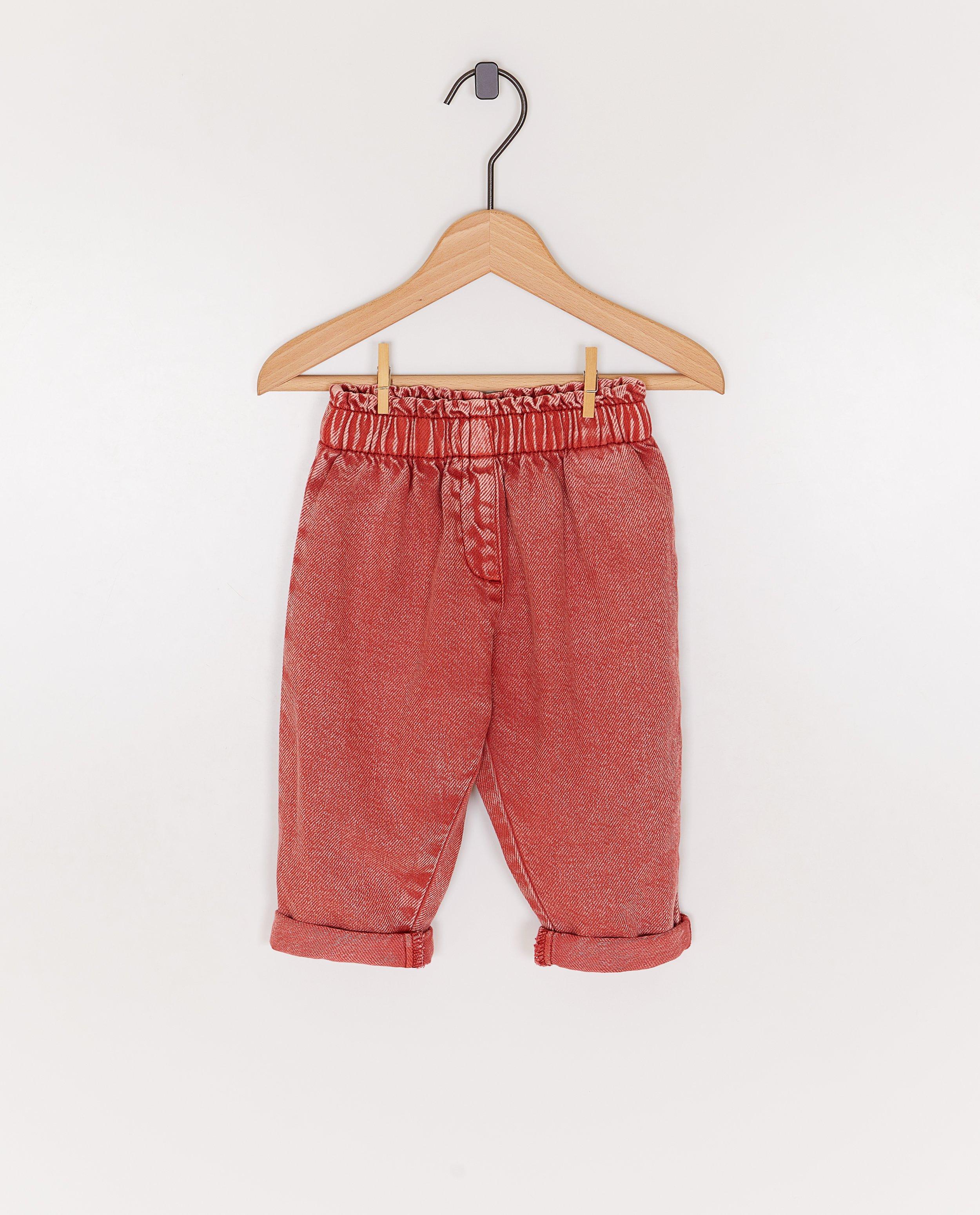 Jeans rouge, baggy fit - D&eacute;tails du produit - rouge - image num&eacute;ro 3