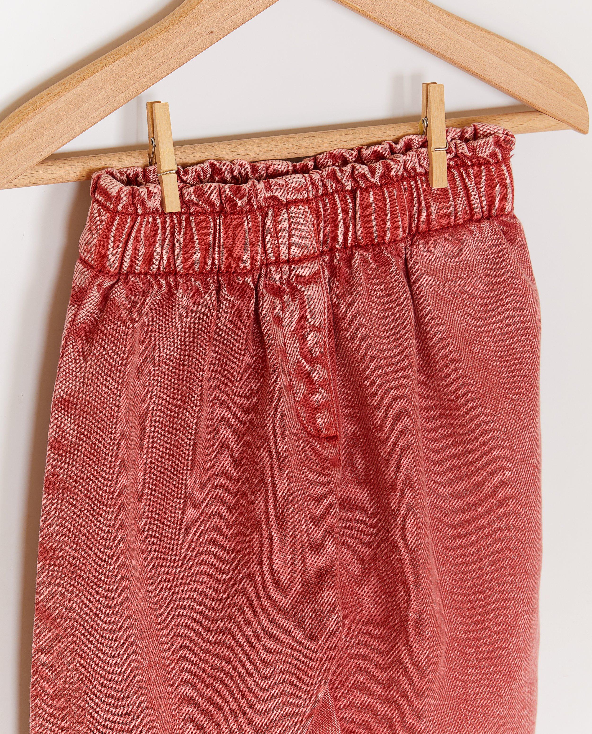 Jeans rouge, baggy fit - D&eacute;tails du produit - rouge - image num&eacute;ro 5