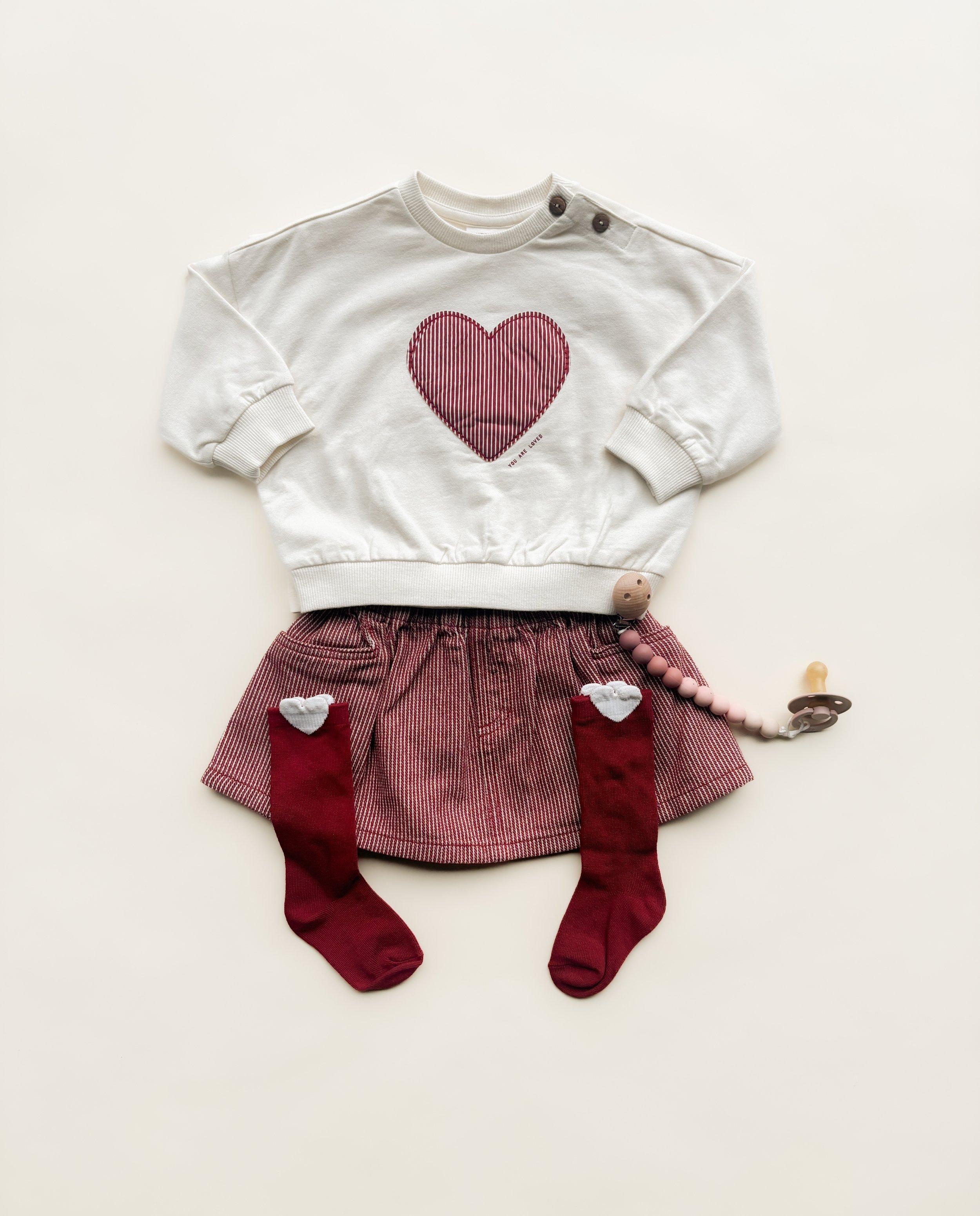 Jupe en jeans &agrave; fines rayures - D&eacute;tails du produit - rouge - image num&eacute;ro 4