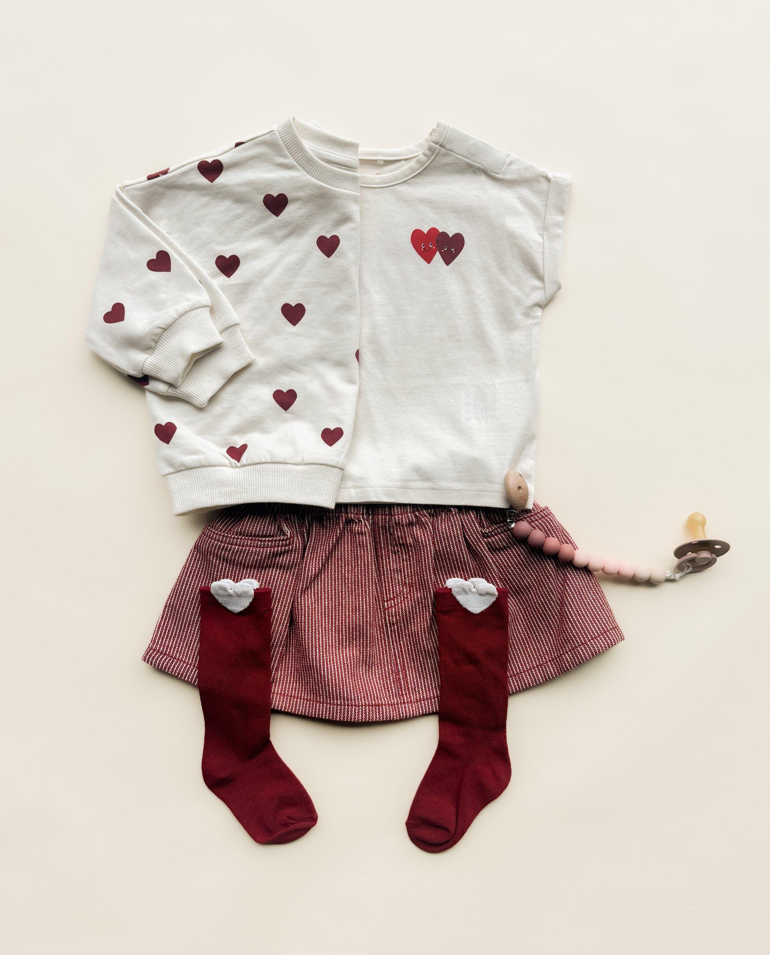 Jupe en jeans &agrave; fines rayures - D&eacute;tails du produit - rouge - image num&eacute;ro 5