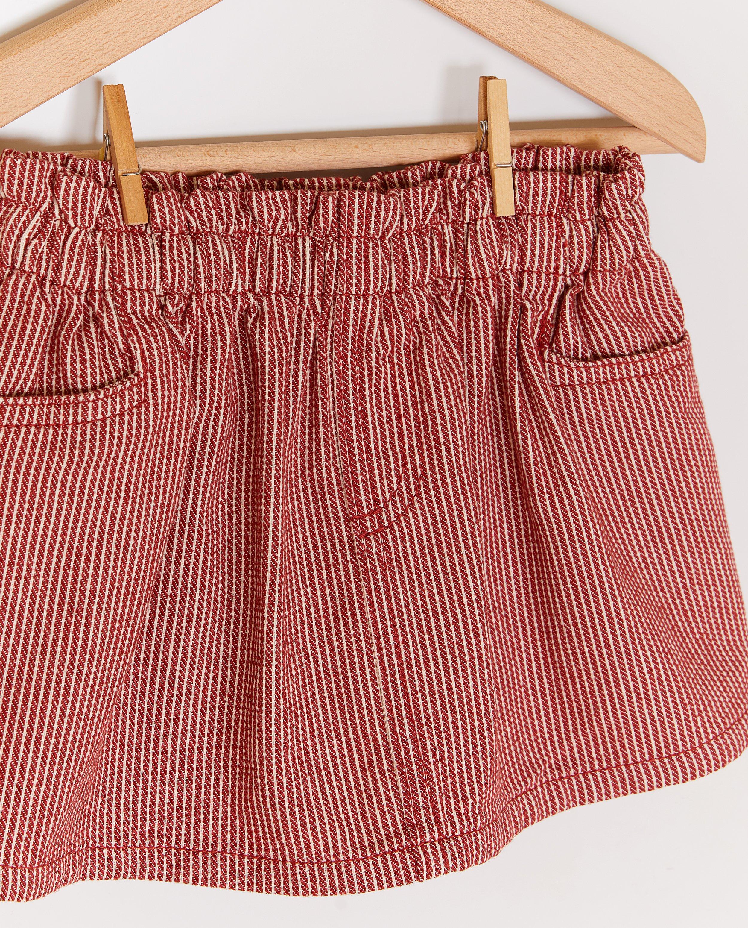 Jeansrok met fijne strepen - Product Detail - rood - afbeelding nummer 3