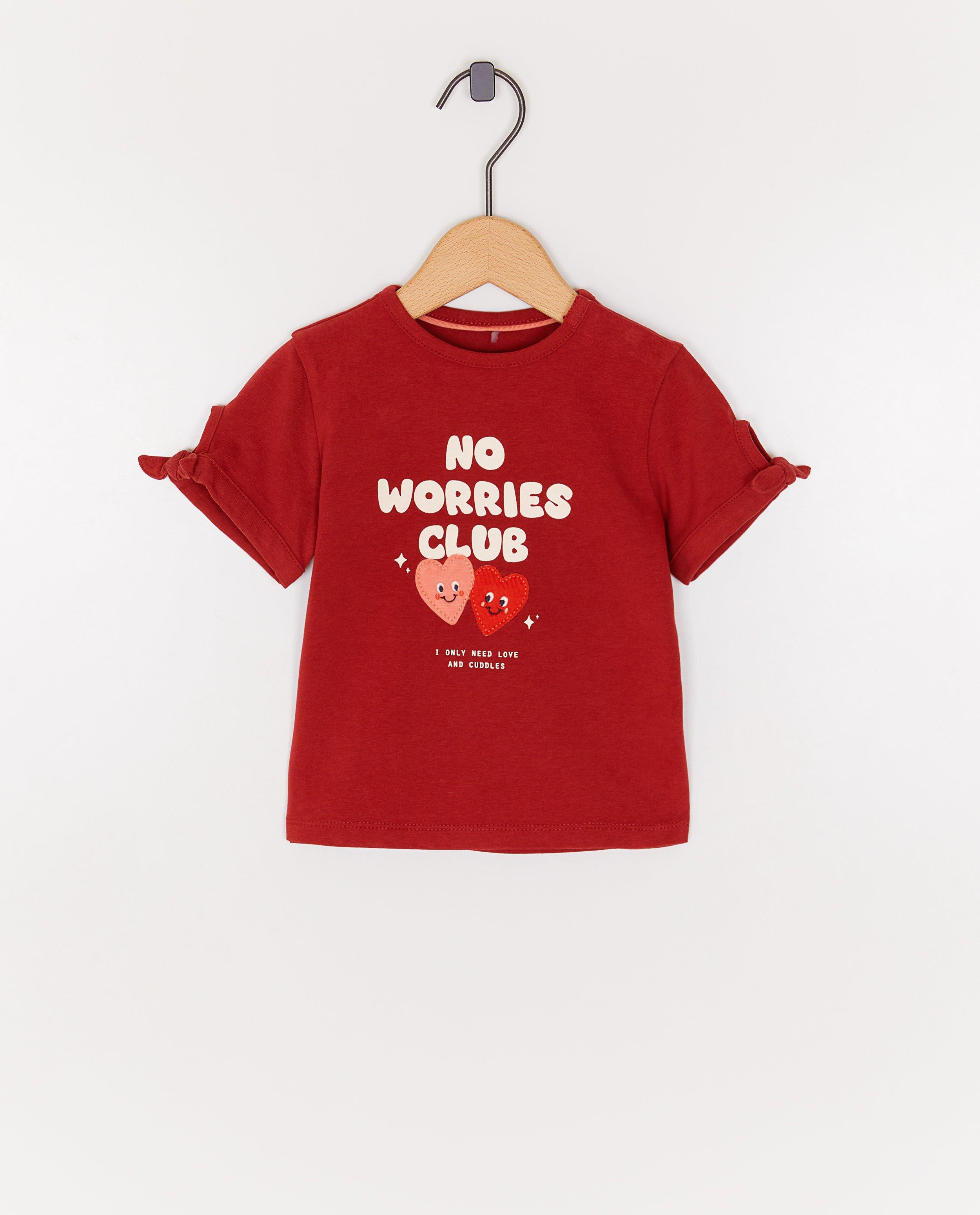 T-shirt met opschrift