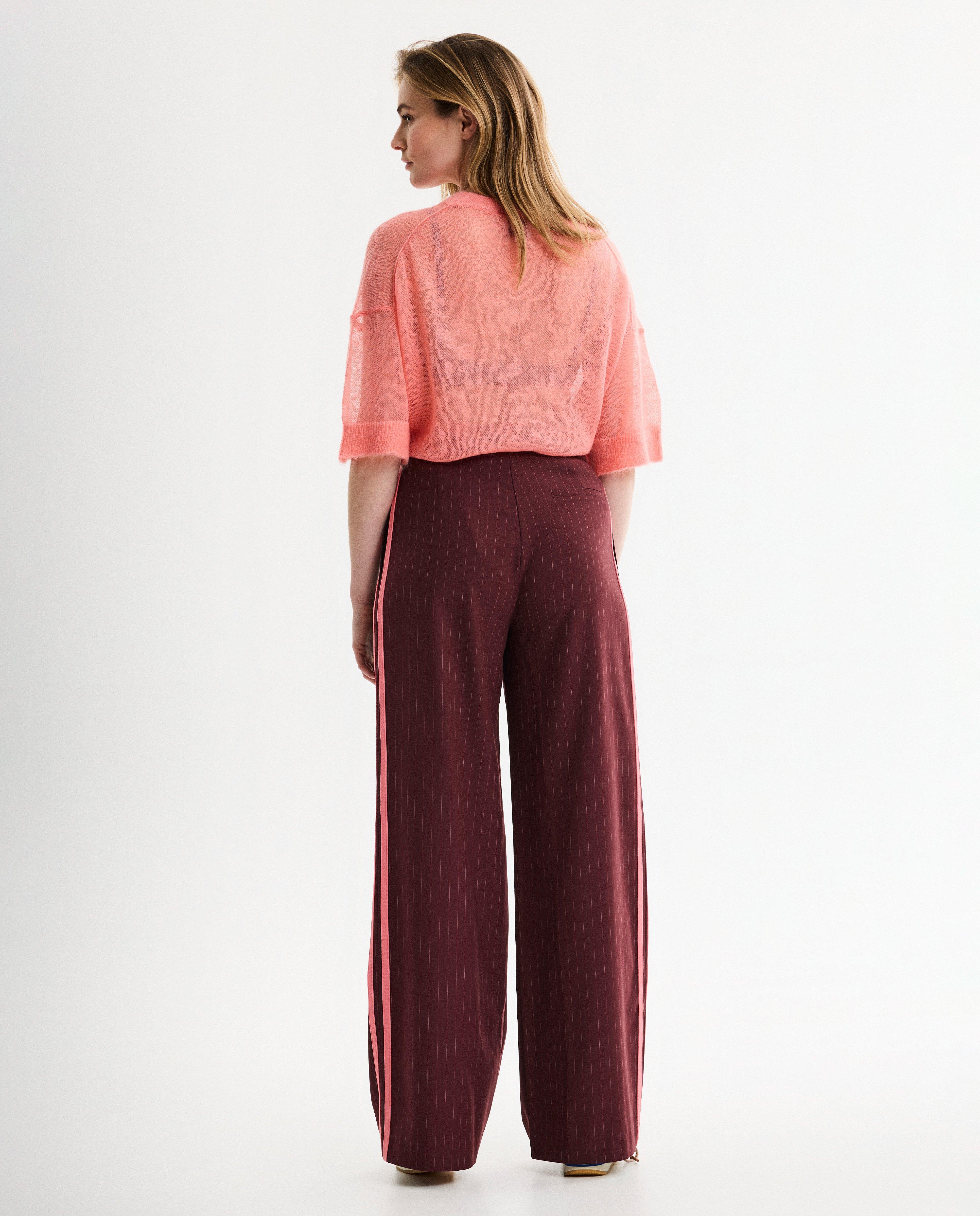 Trui van semi-transparante brei - Product Detail - roze - afbeelding nummer 3