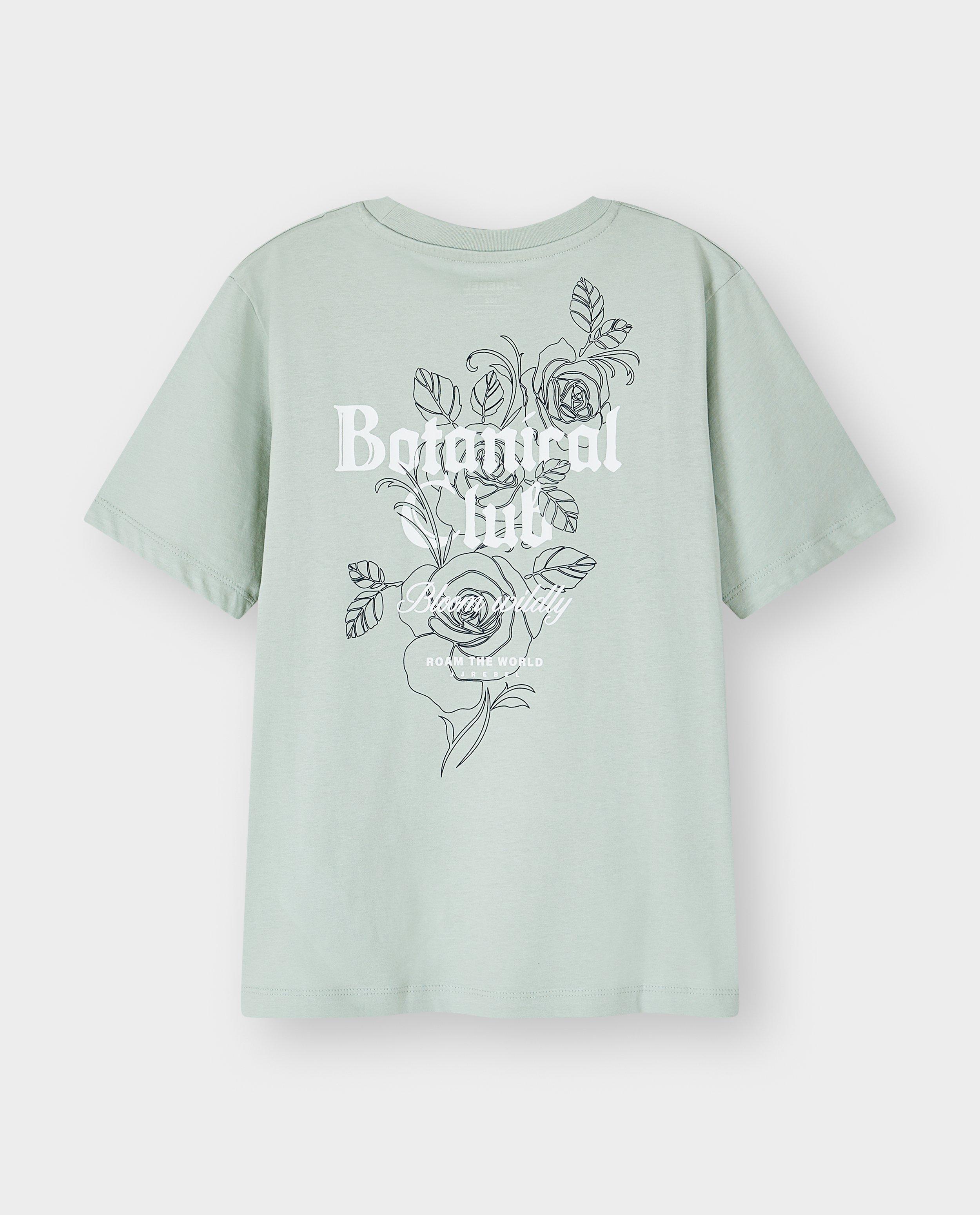 T-shirt avec backprint - D&eacute;tails du produit - vert clair - image num&eacute;ro 2