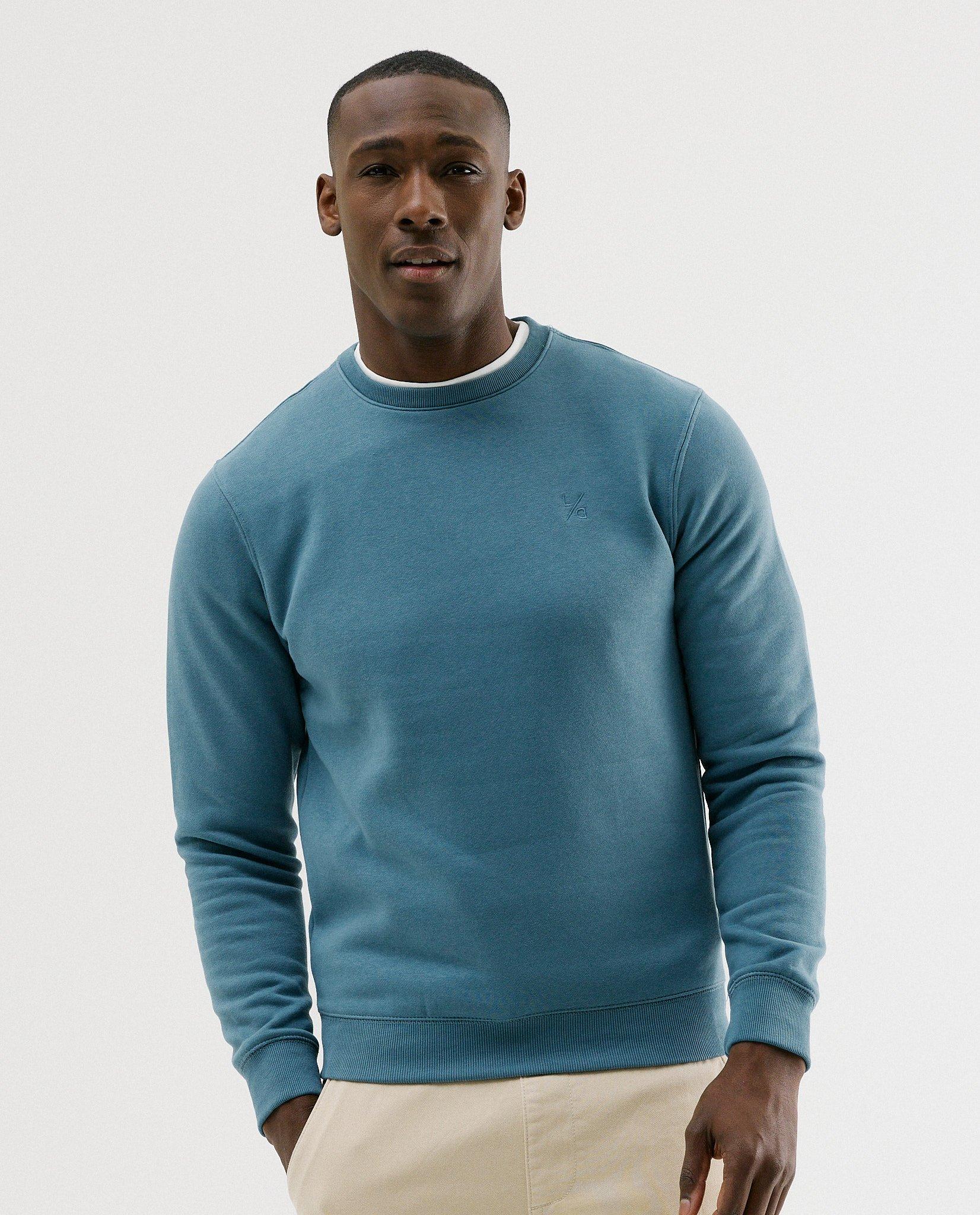 Sweater met geborduurd logo - Product Detail - blauw - afbeelding nummer 1