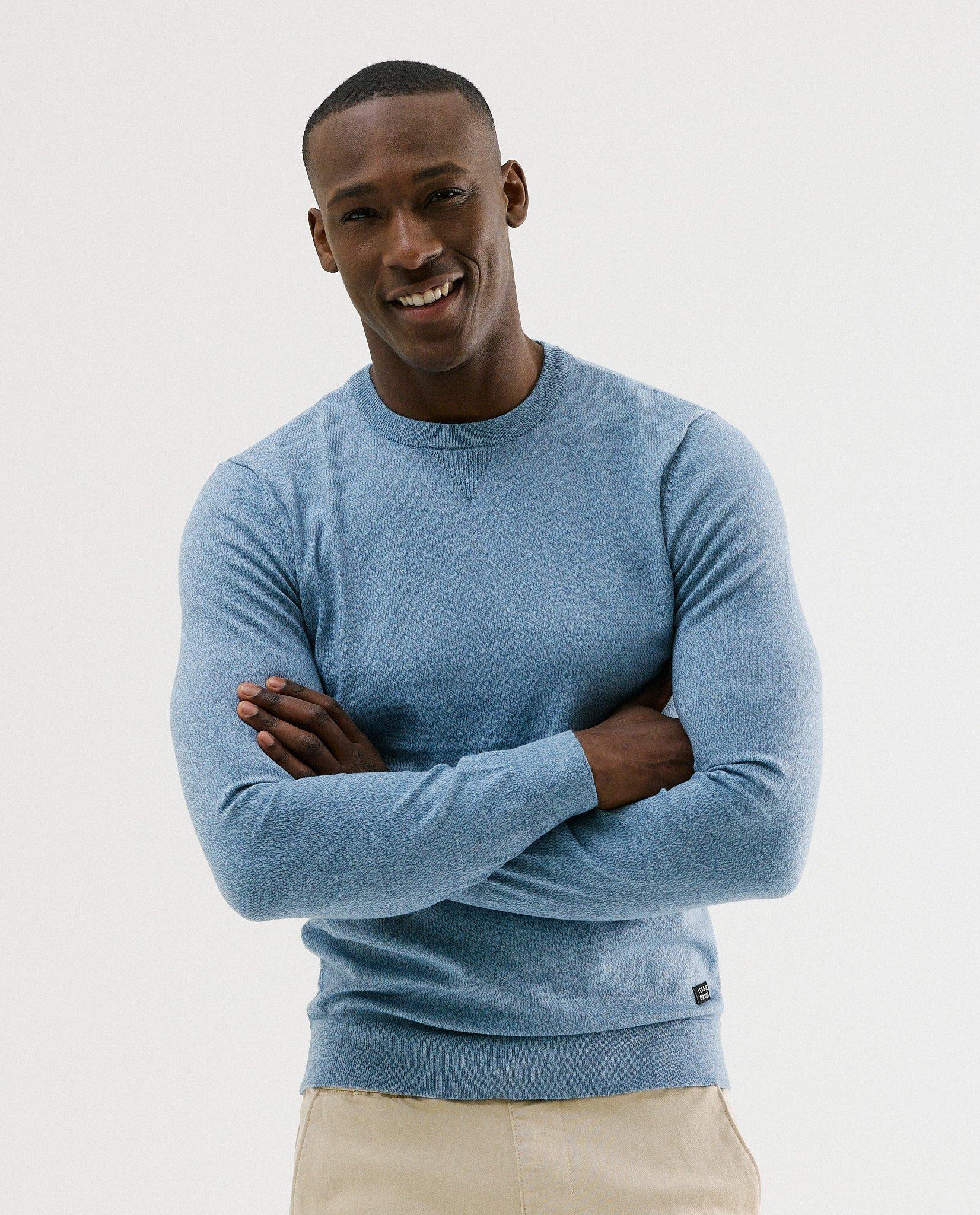 Gem&ecirc;leerde trui - Product Detail - blauw - afbeelding nummer 1