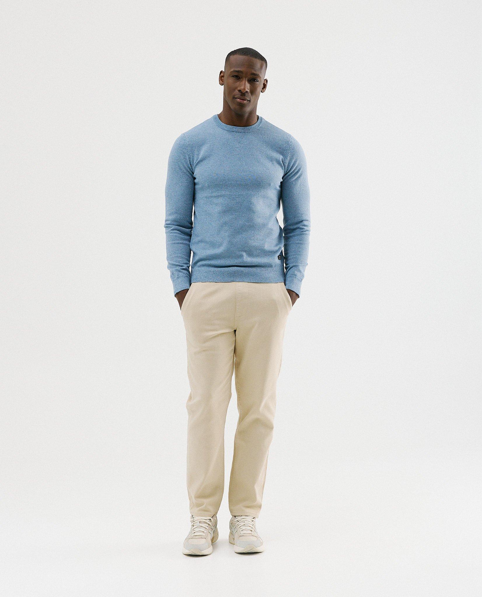 Gem&ecirc;leerde trui - Product Detail - blauw - afbeelding nummer 2