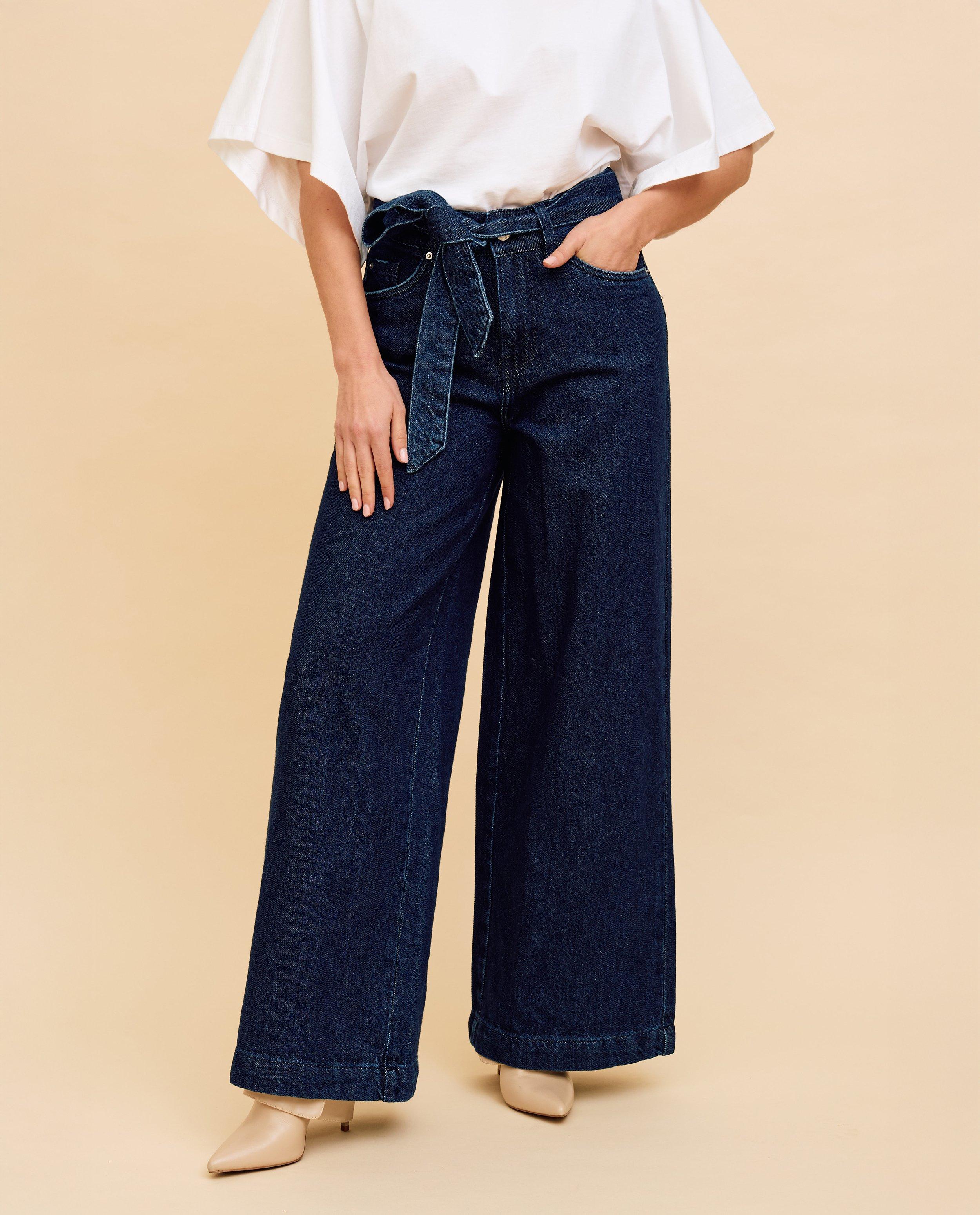 Jeans bleu fonc&eacute;, extra wide fit - D&eacute;tails du produit - bleu fonc&eacute; - image num&eacute;ro 4