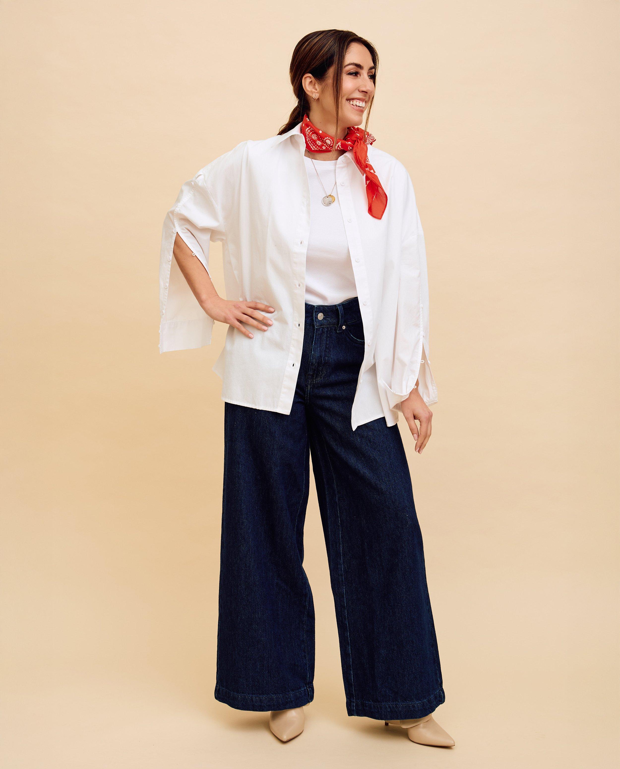 Jeans bleu fonc&eacute;, extra wide fit - D&eacute;tails du produit - bleu fonc&eacute; - image num&eacute;ro 6