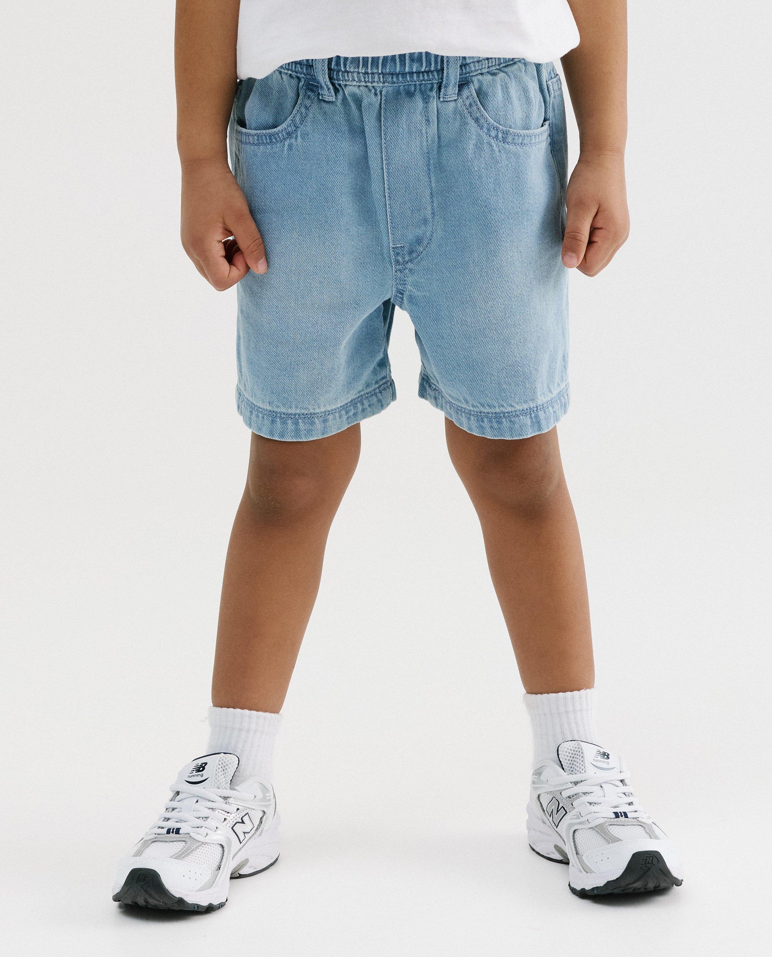 Short, baggy fit - D&eacute;tails du produit - bleu clair - image num&eacute;ro 3