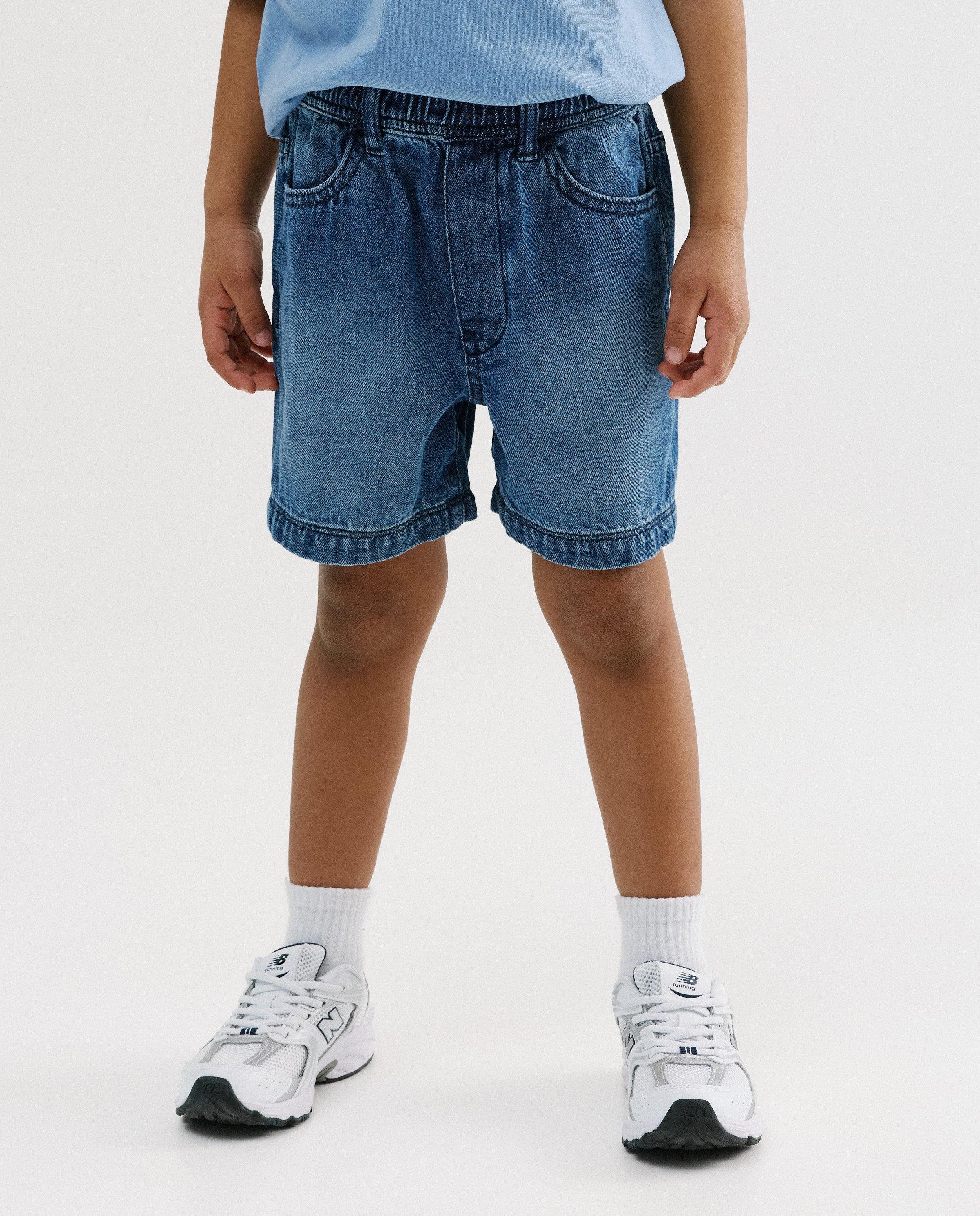 Short, baggy fit - D&eacute;tails du produit - bleu - image num&eacute;ro 3