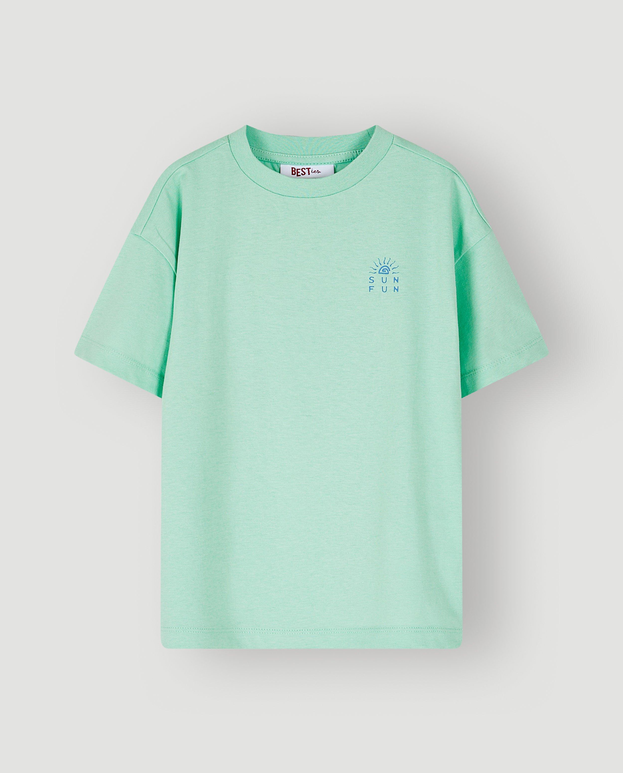 T-shirt &agrave; imprim&eacute; au dos, loose fit - D&eacute;tails du produit - khaki - image num&eacute;ro 5