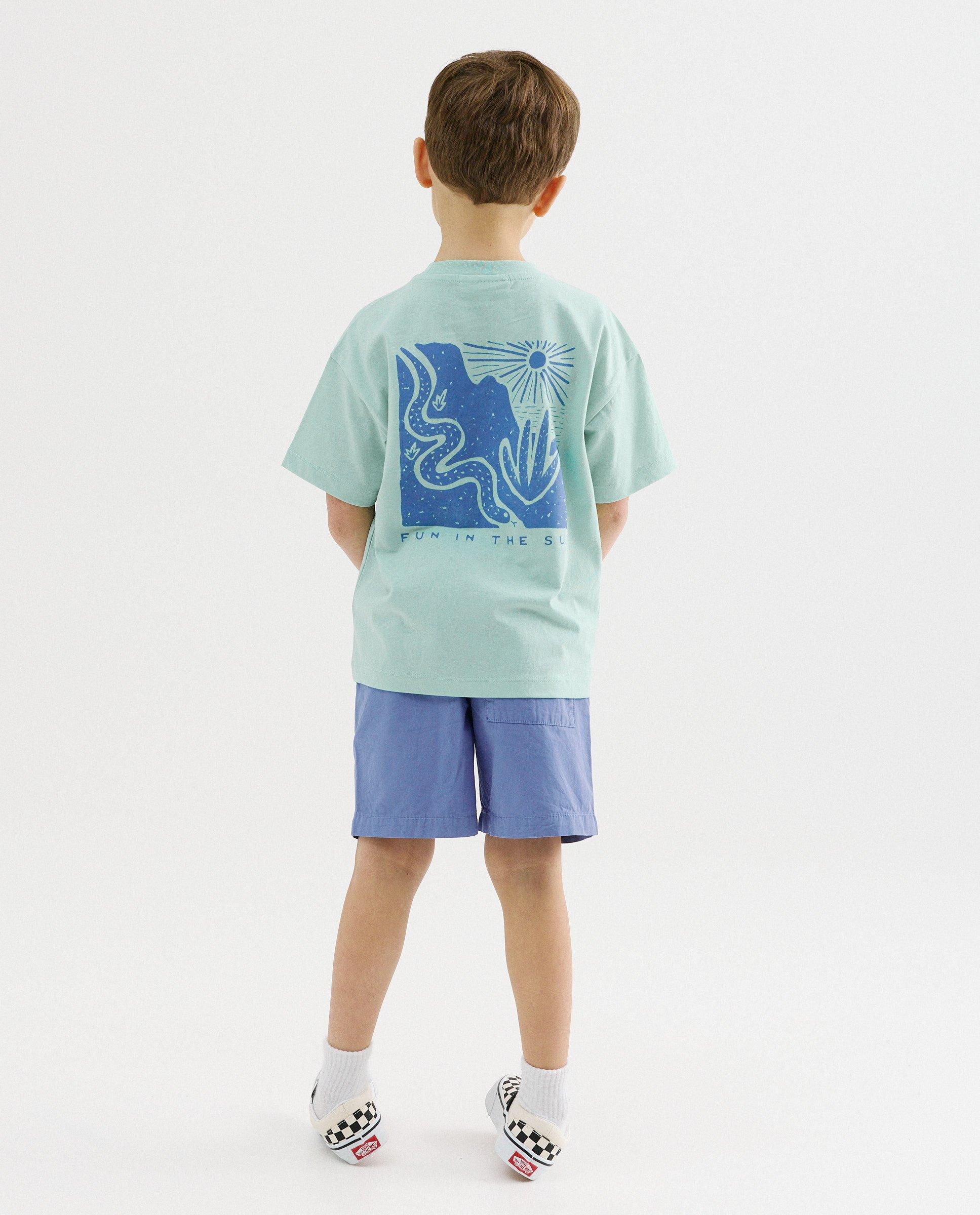 T-shirt &agrave; imprim&eacute; au dos, loose fit - D&eacute;tails du produit - khaki - image num&eacute;ro 4