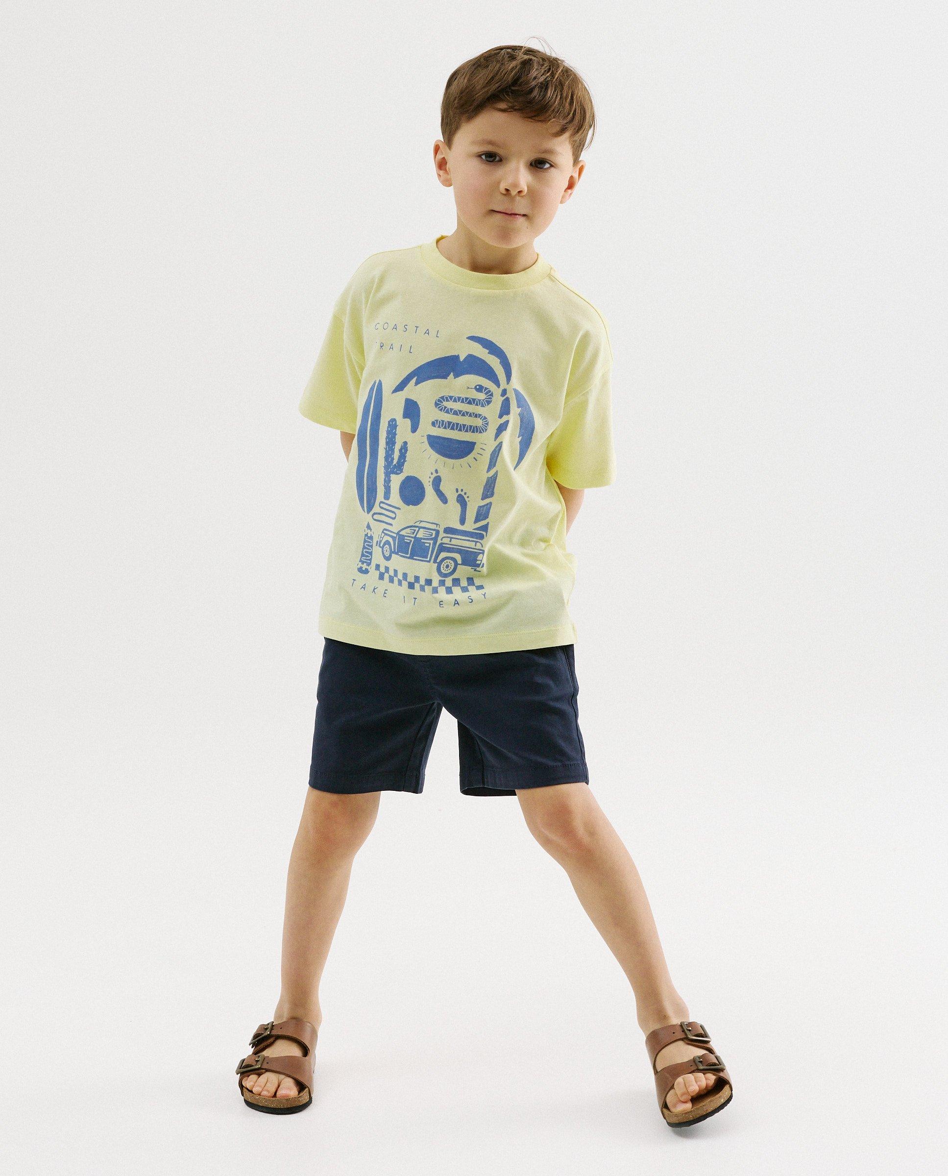 Short brun clair - D&eacute;tails du produit - bleu fonc&eacute; - image num&eacute;ro 1