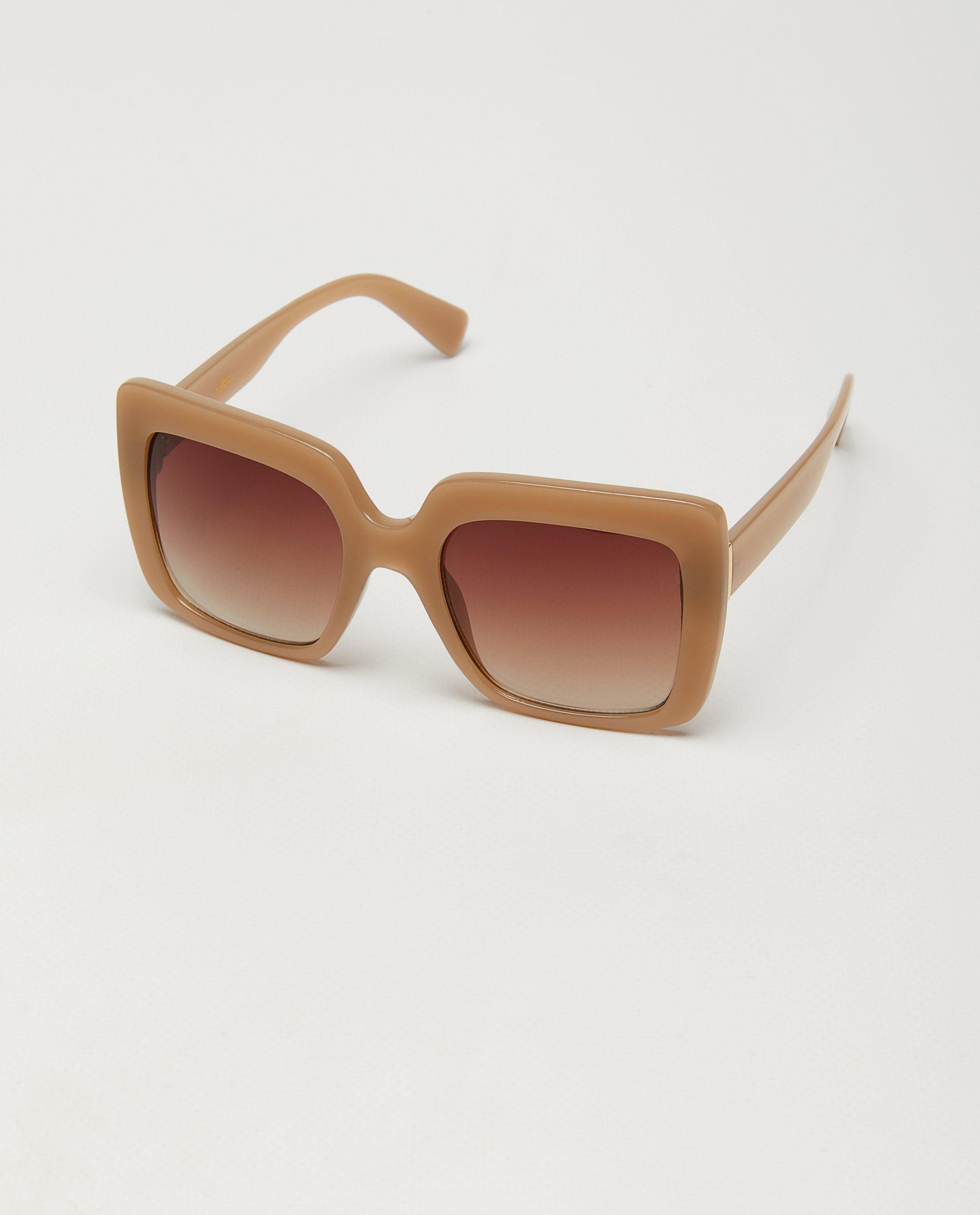 Beige zonnebril, 100% uv-bescherming, dames