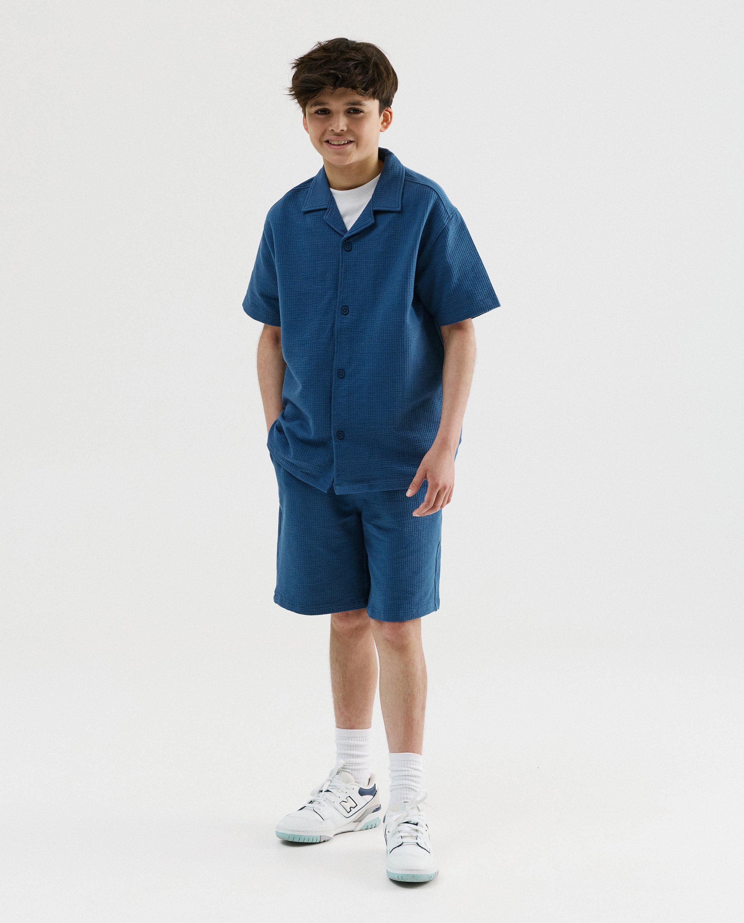 Blauwe short, loose fit