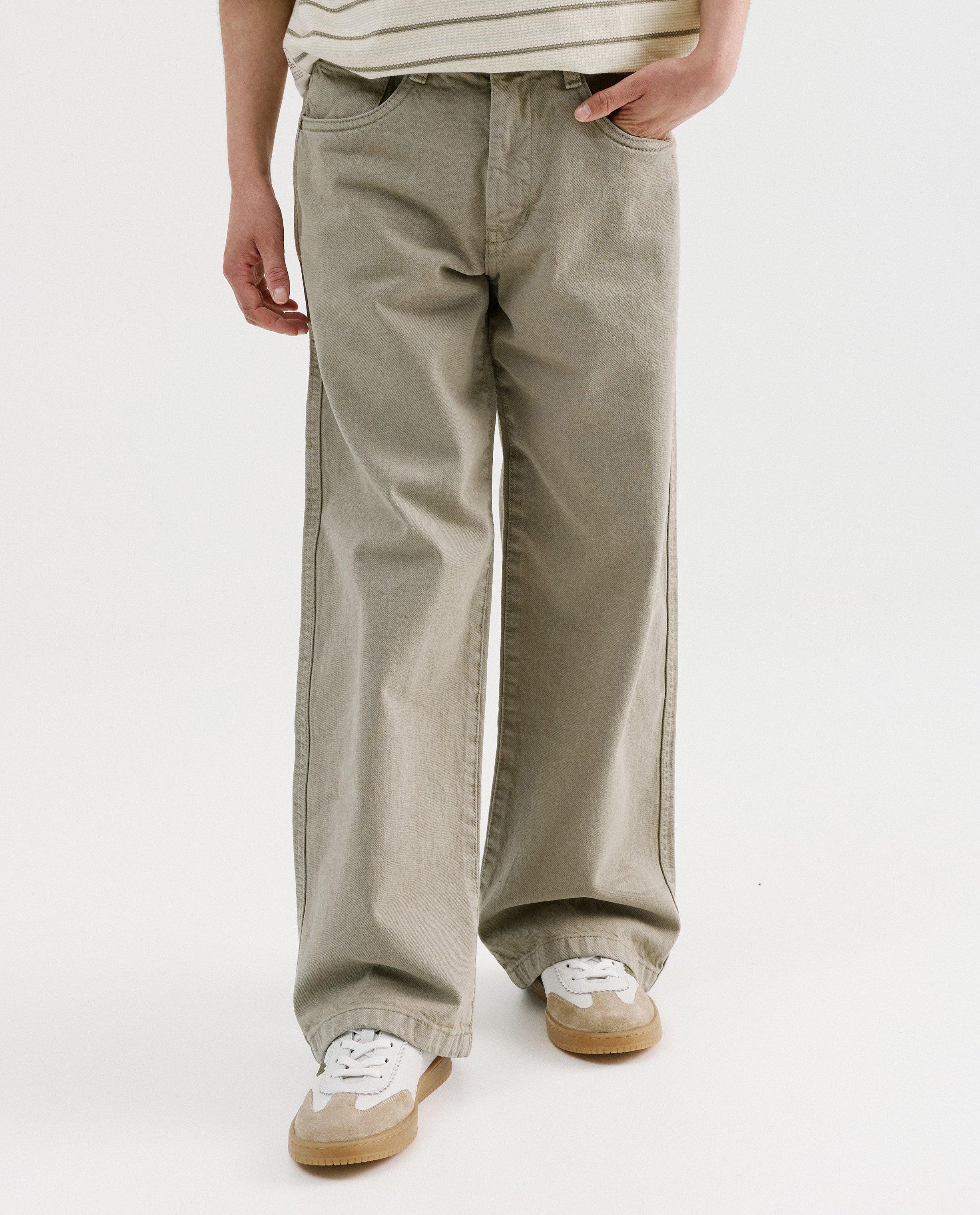 Jeans - Groene broek, skater fit