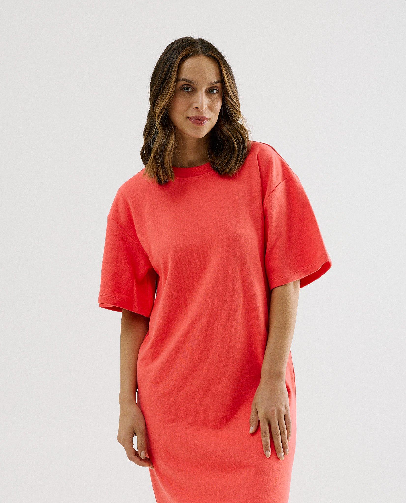 Rode T-shirtjurk - Product Detail - lichtrood - afbeelding nummer 3