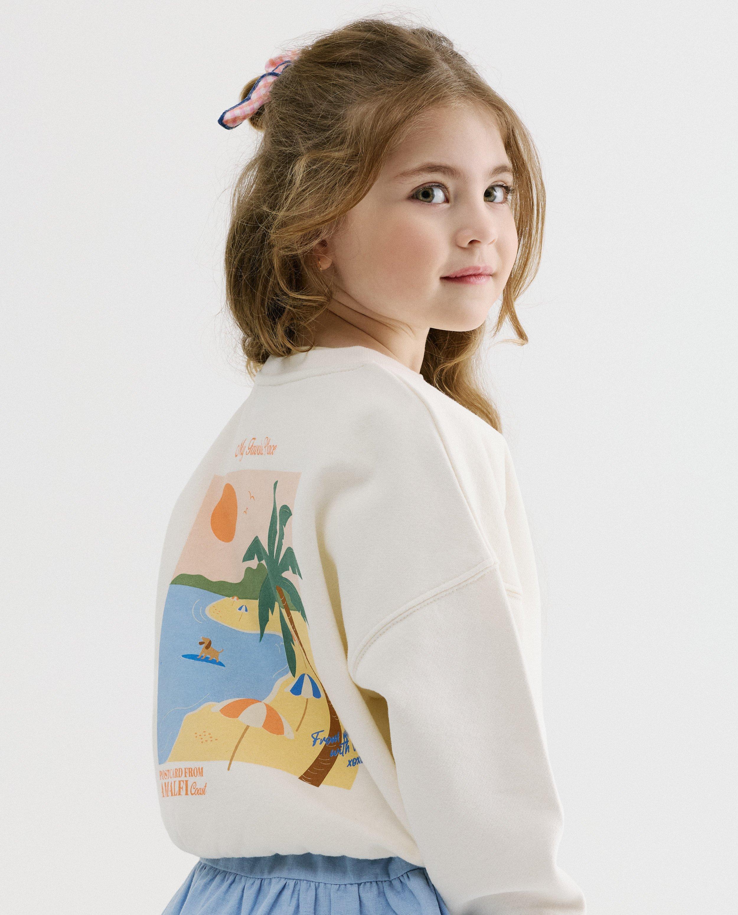 Sweater met backprint - Product Detail - wit - afbeelding nummer 1