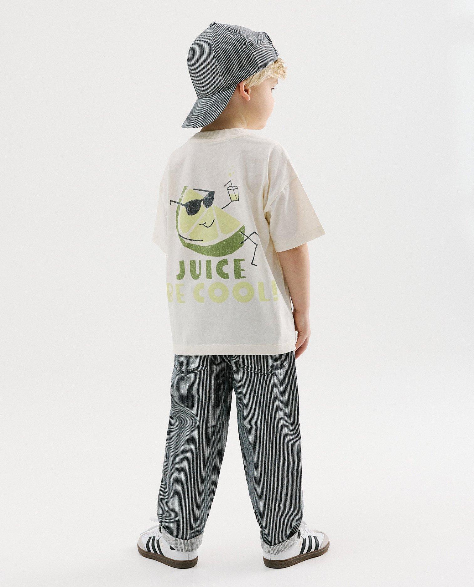 Broeken - Broek met strepen, baggy fit