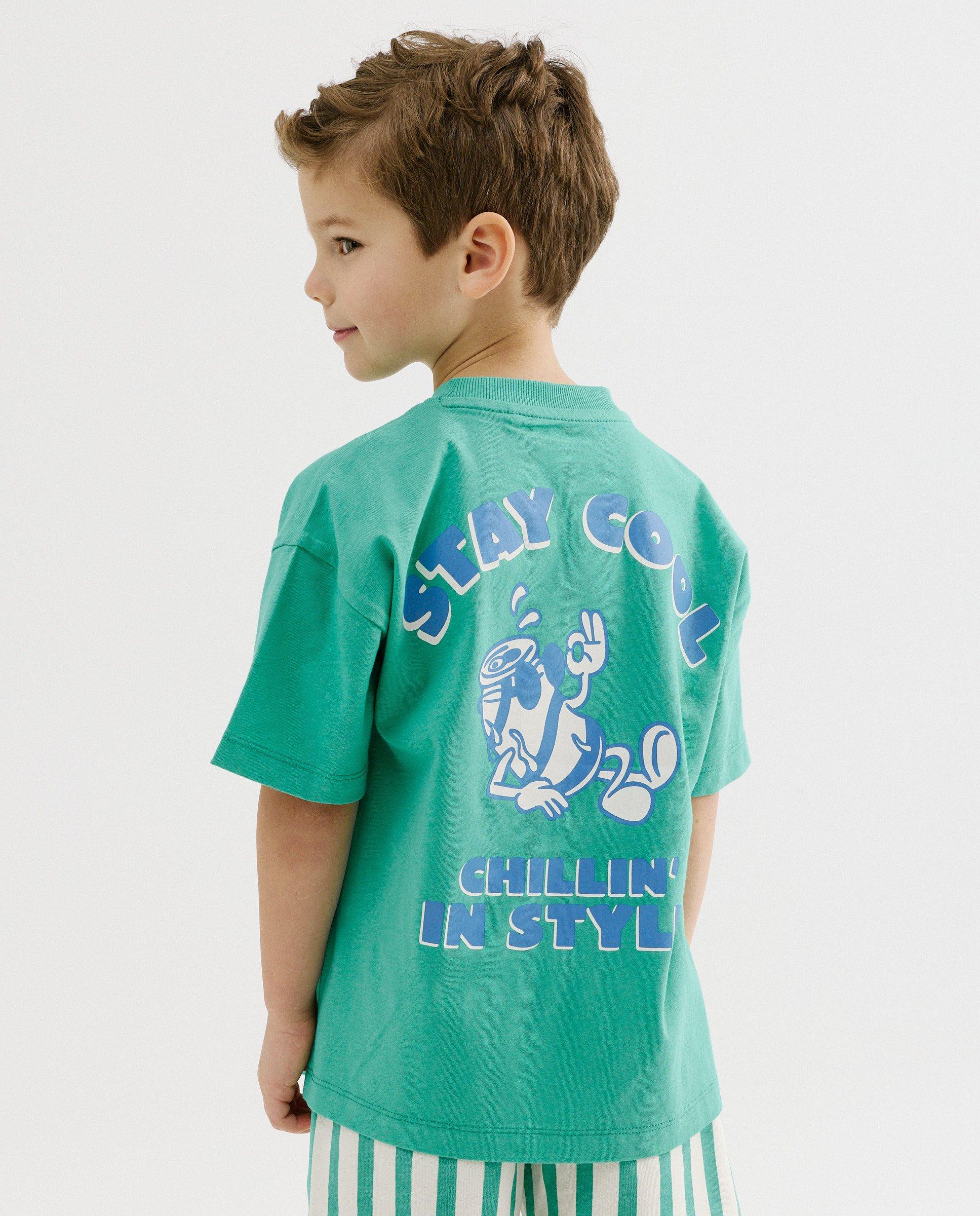 T-shirt avec imprim&eacute; au dos - D&eacute;tails du produit - khaki - image num&eacute;ro 1