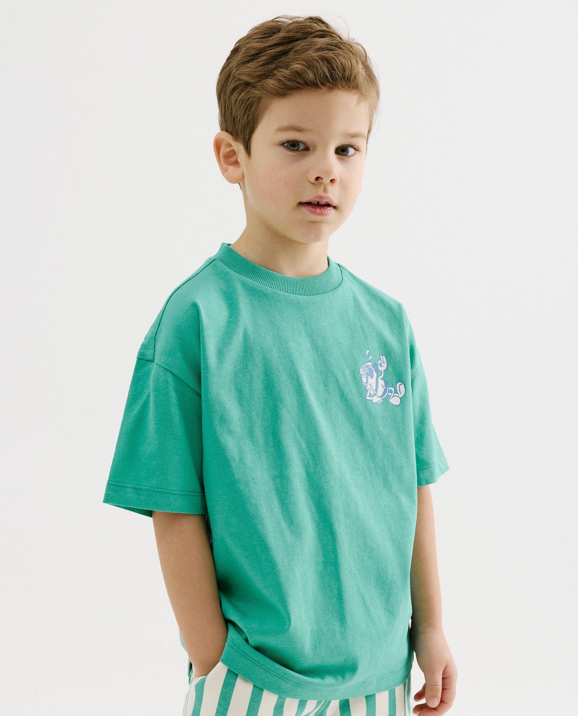 T-shirt avec imprim&eacute; au dos - D&eacute;tails du produit - khaki - image num&eacute;ro 2