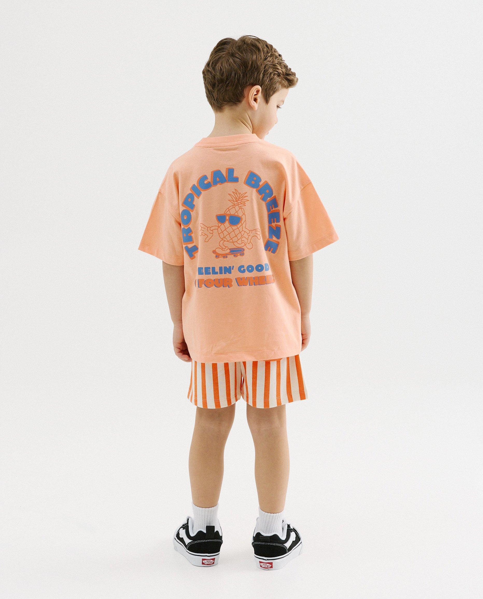 T-shirt avec imprim&eacute; au dos - D&eacute;tails du produit - orange - image num&eacute;ro 4