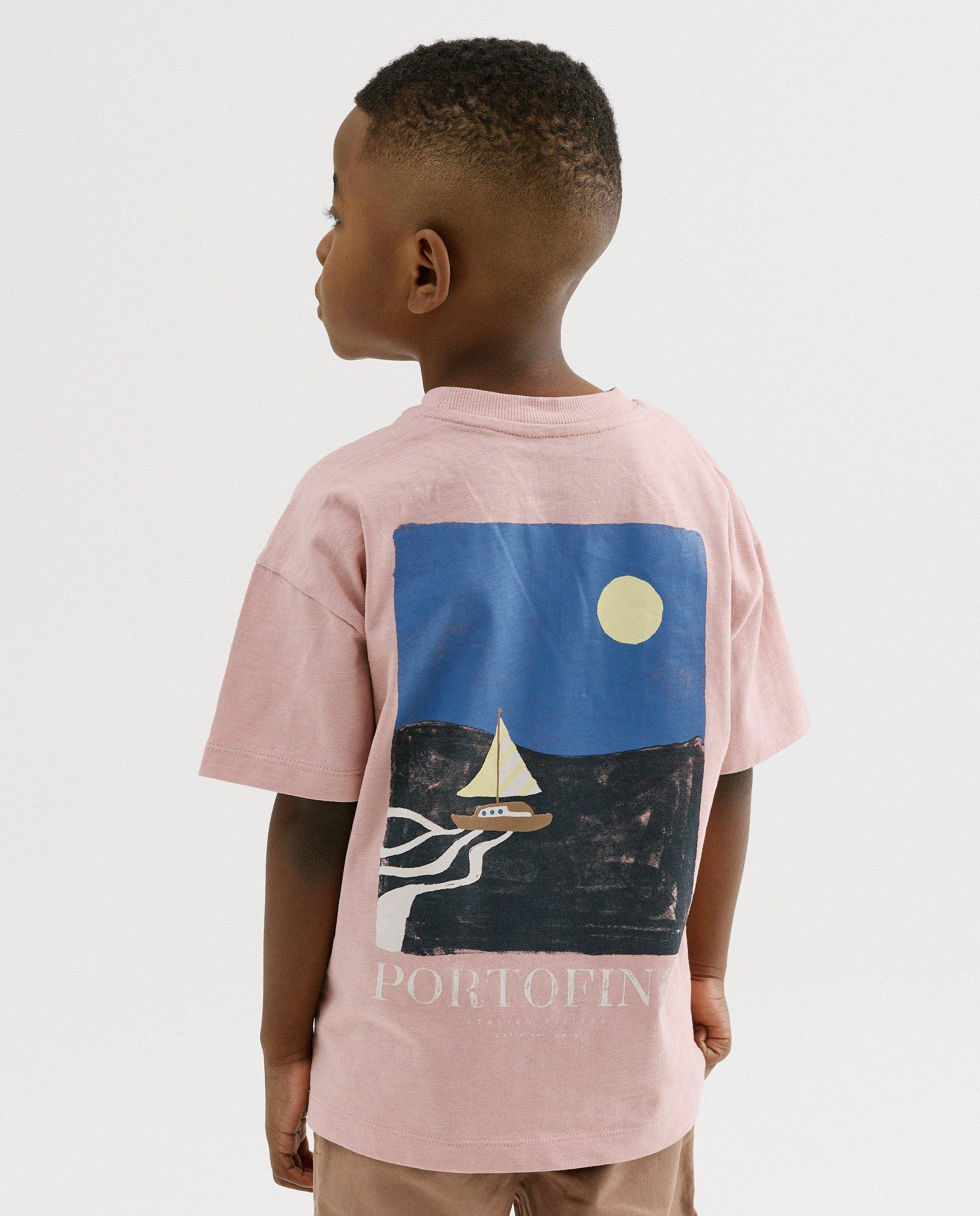 T-shirt avec backprint, loose fit - D&eacute;tails du produit - rose - image num&eacute;ro 1