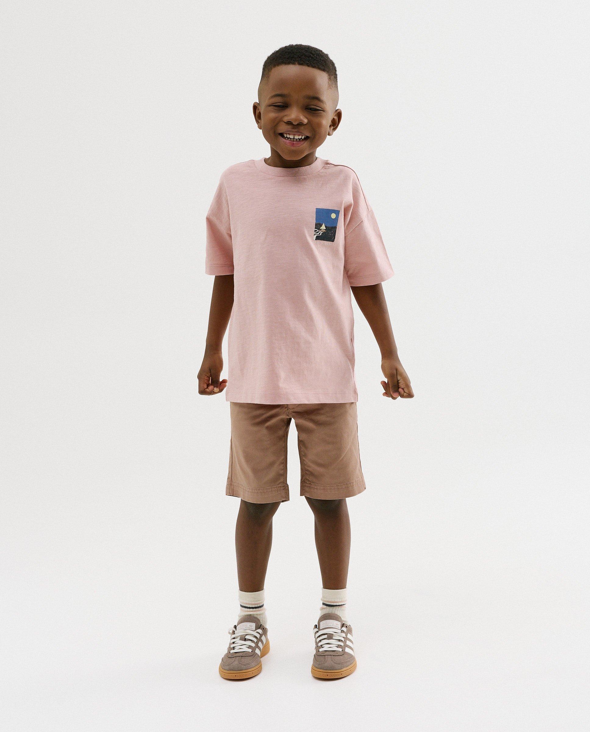 T-shirt avec backprint, loose fit - D&eacute;tails du produit - rose - image num&eacute;ro 3