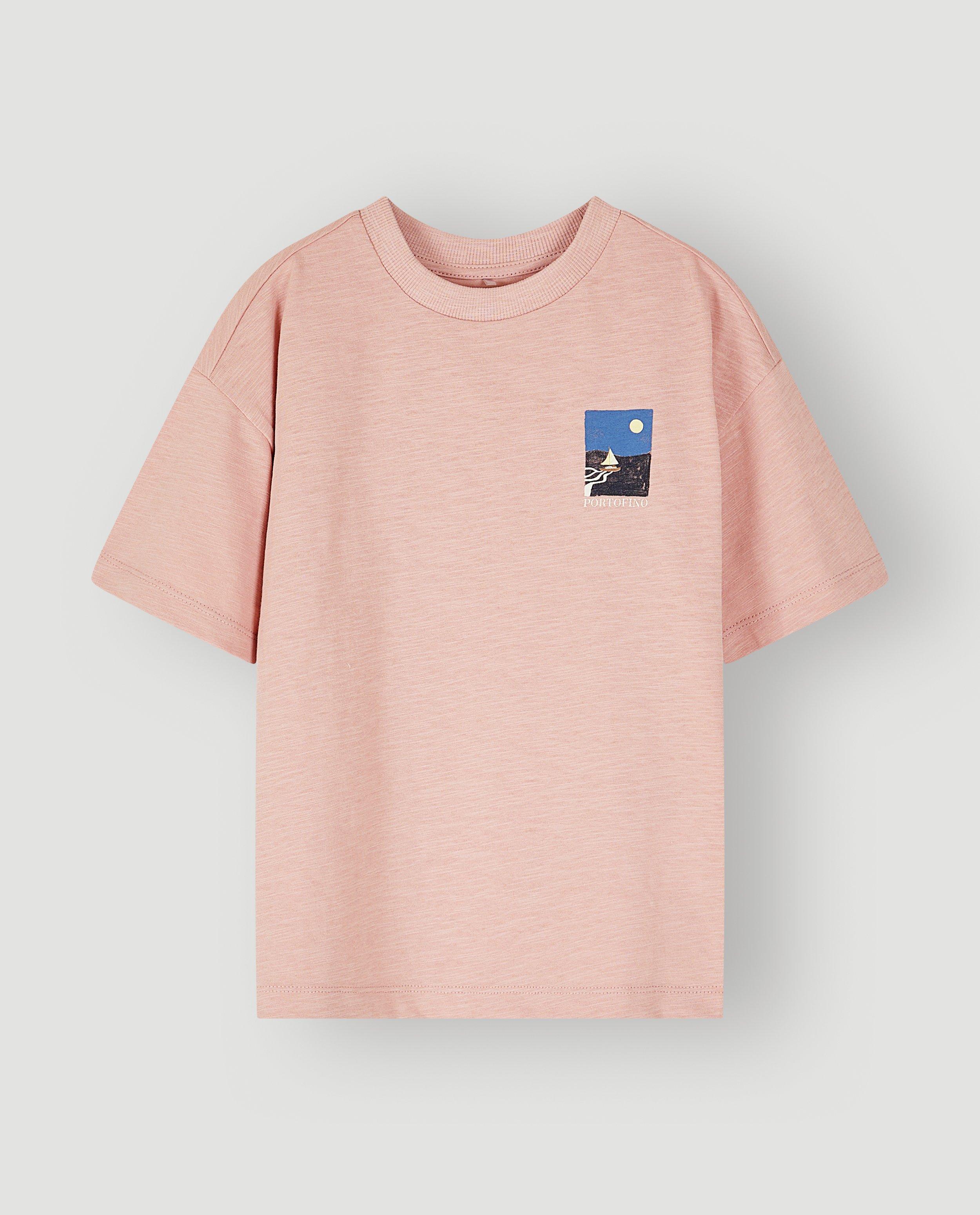 T-shirt avec backprint, loose fit - D&eacute;tails du produit - rose - image num&eacute;ro 5