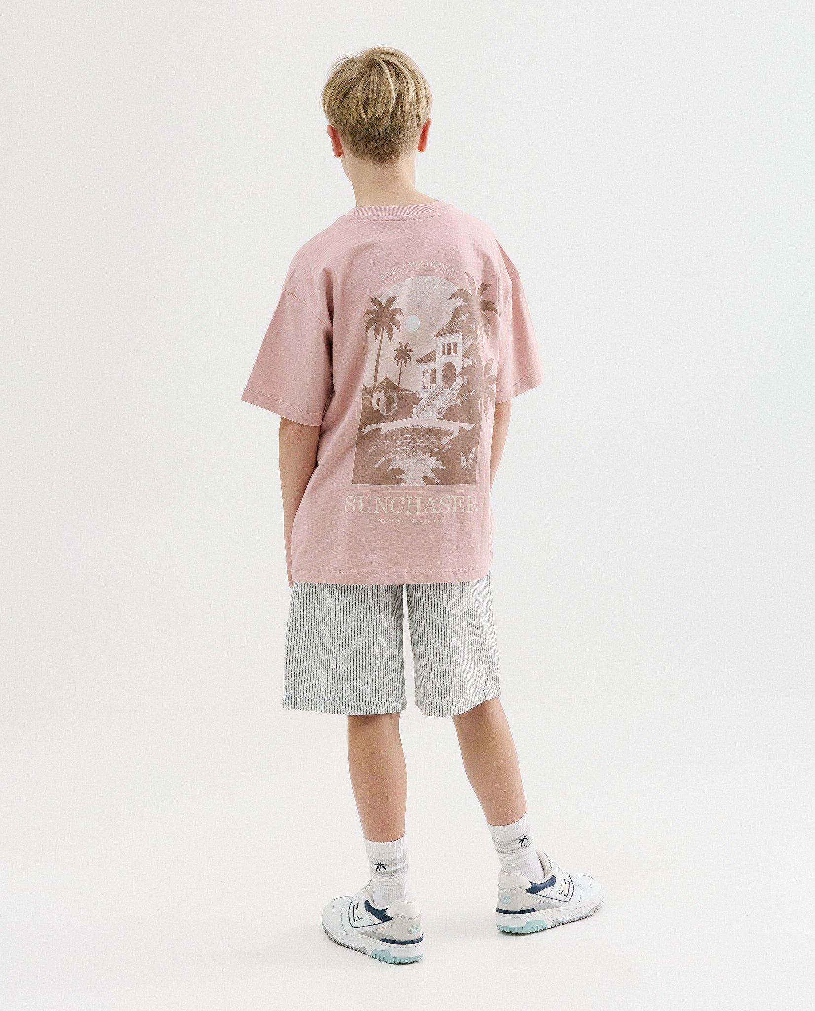 T-shirt avec imprim&eacute; au dos - D&eacute;tails du produit - rose clair - image num&eacute;ro 2