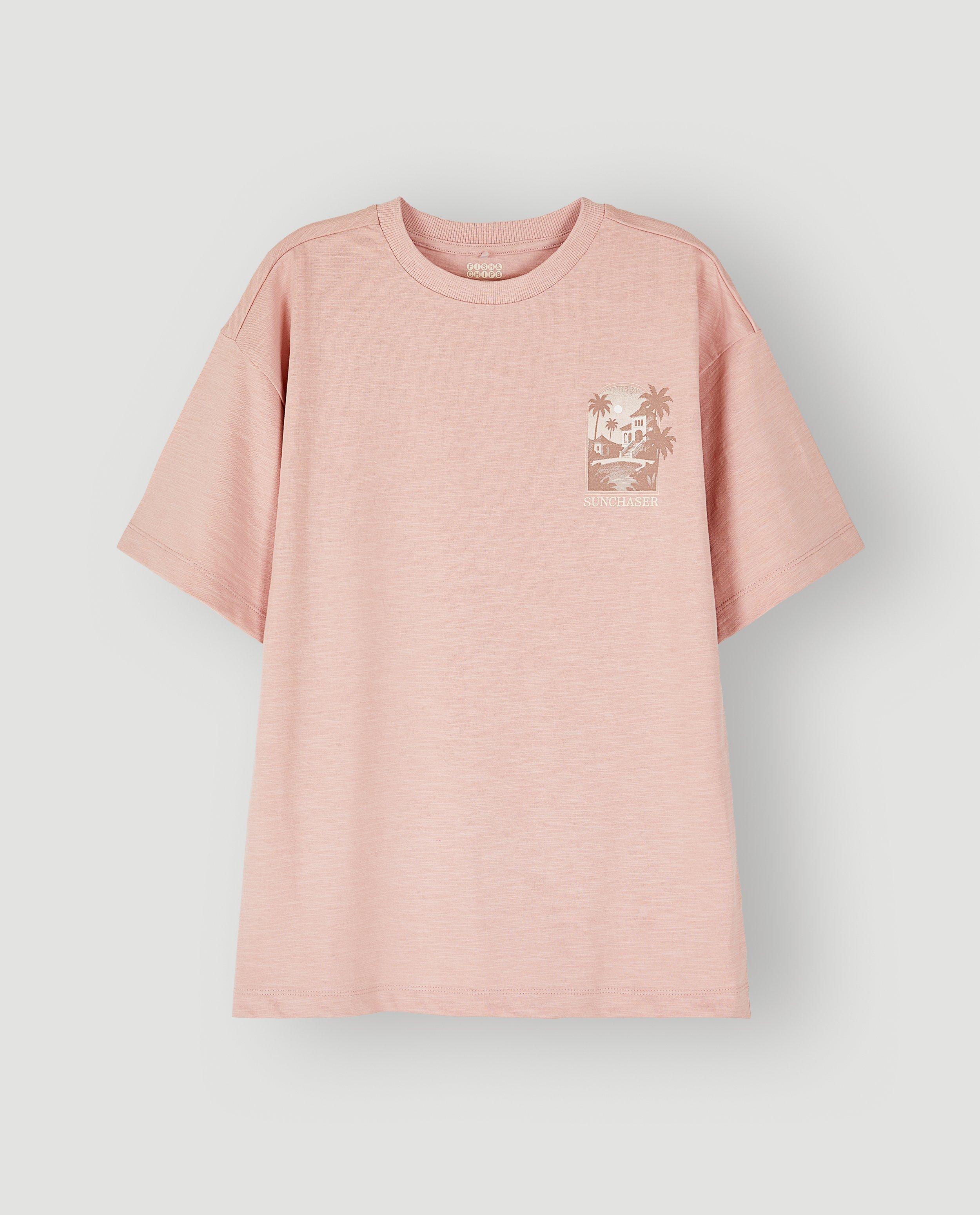 T-shirt met backprint, loose fit - Product Detail - lichtroze - afbeelding nummer 4