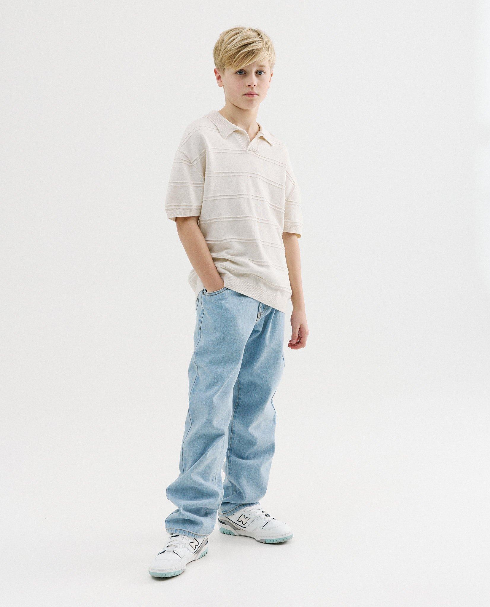 Polo met textuur - Product Detail - wit - afbeelding nummer 2